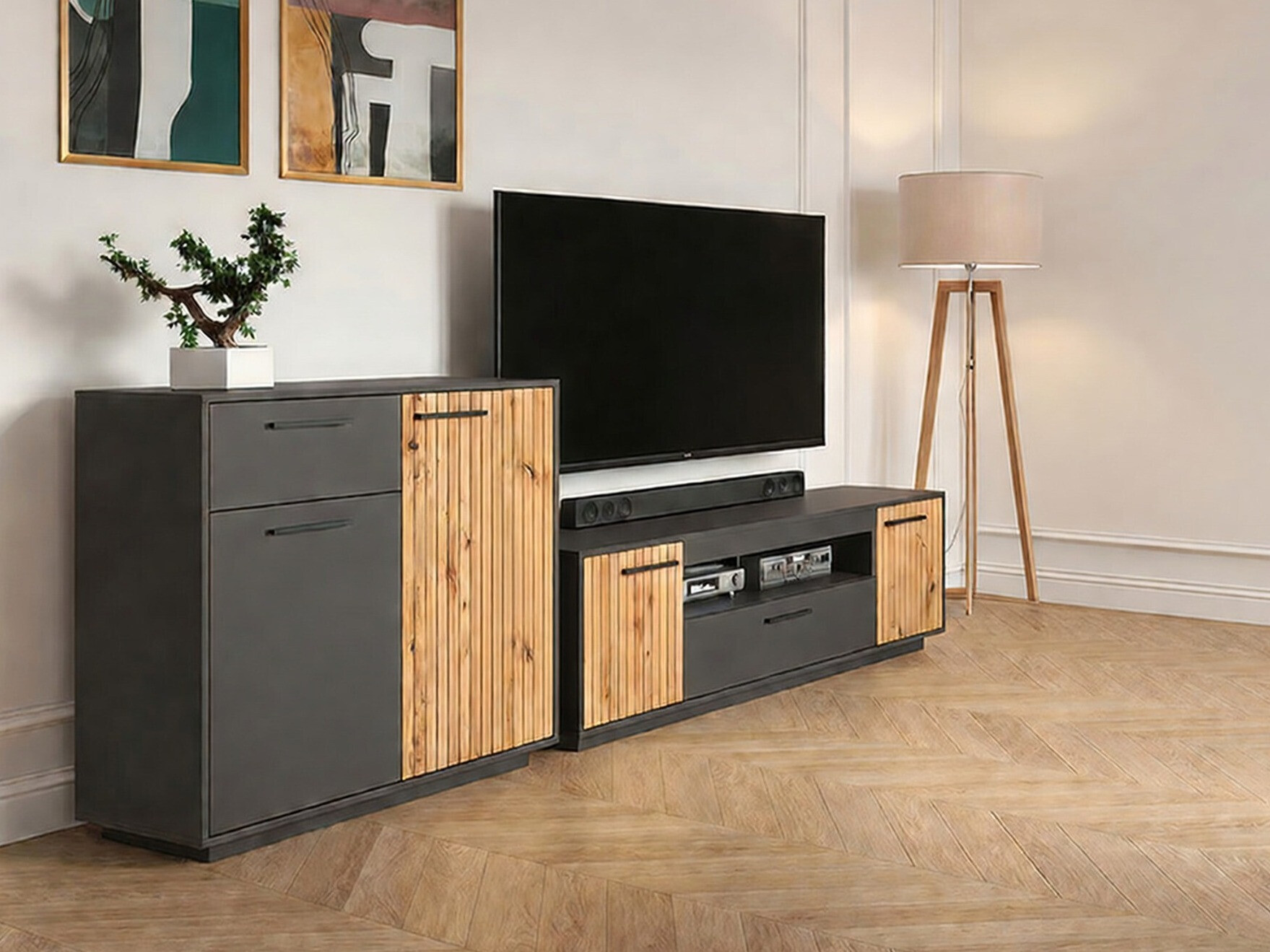 Elutoa komplekt Melvelo 104 (Antratsiit + Artisan tamm)