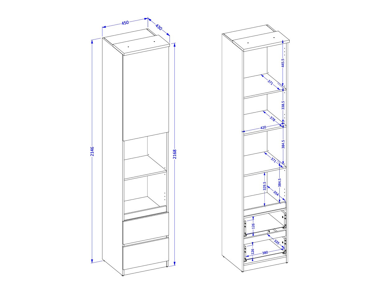 Riiul Nolcala 112 (Tamm + Beež)