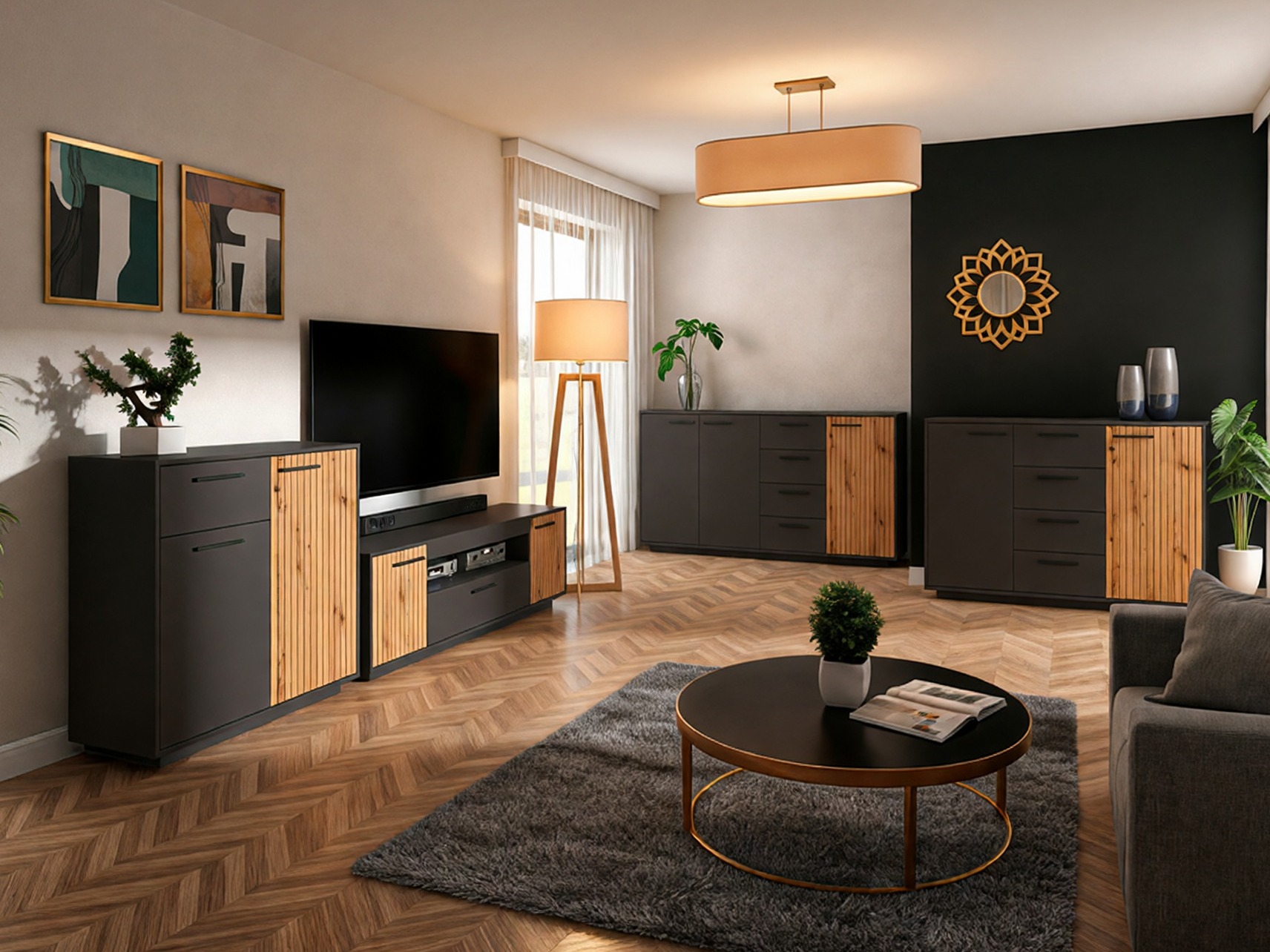 TV-alus Melvelo 103 (Antratsiit + Artisan tamm)