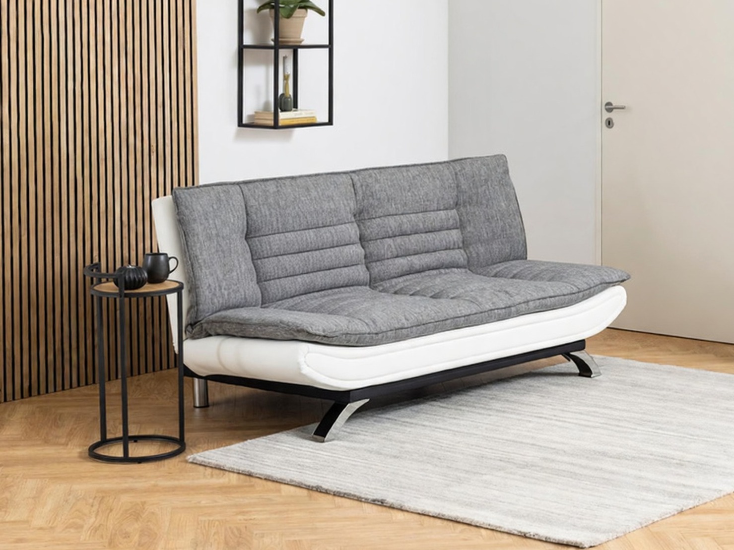 Diivanvoodi Norsica 228 (Valge + Helehall)