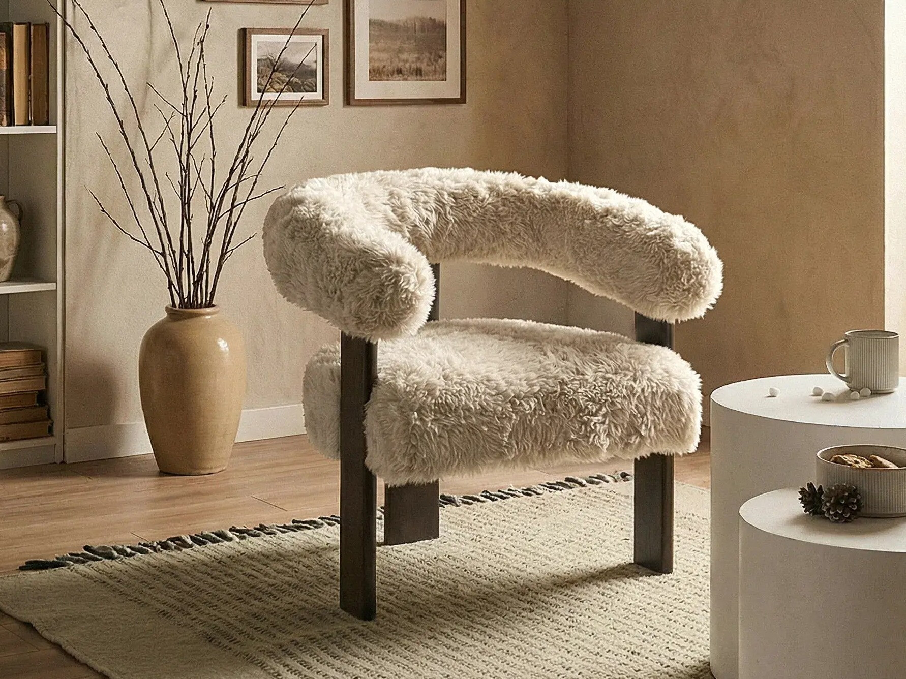 Tugitool Berwyn 3264 (Valge + Tumepruun)