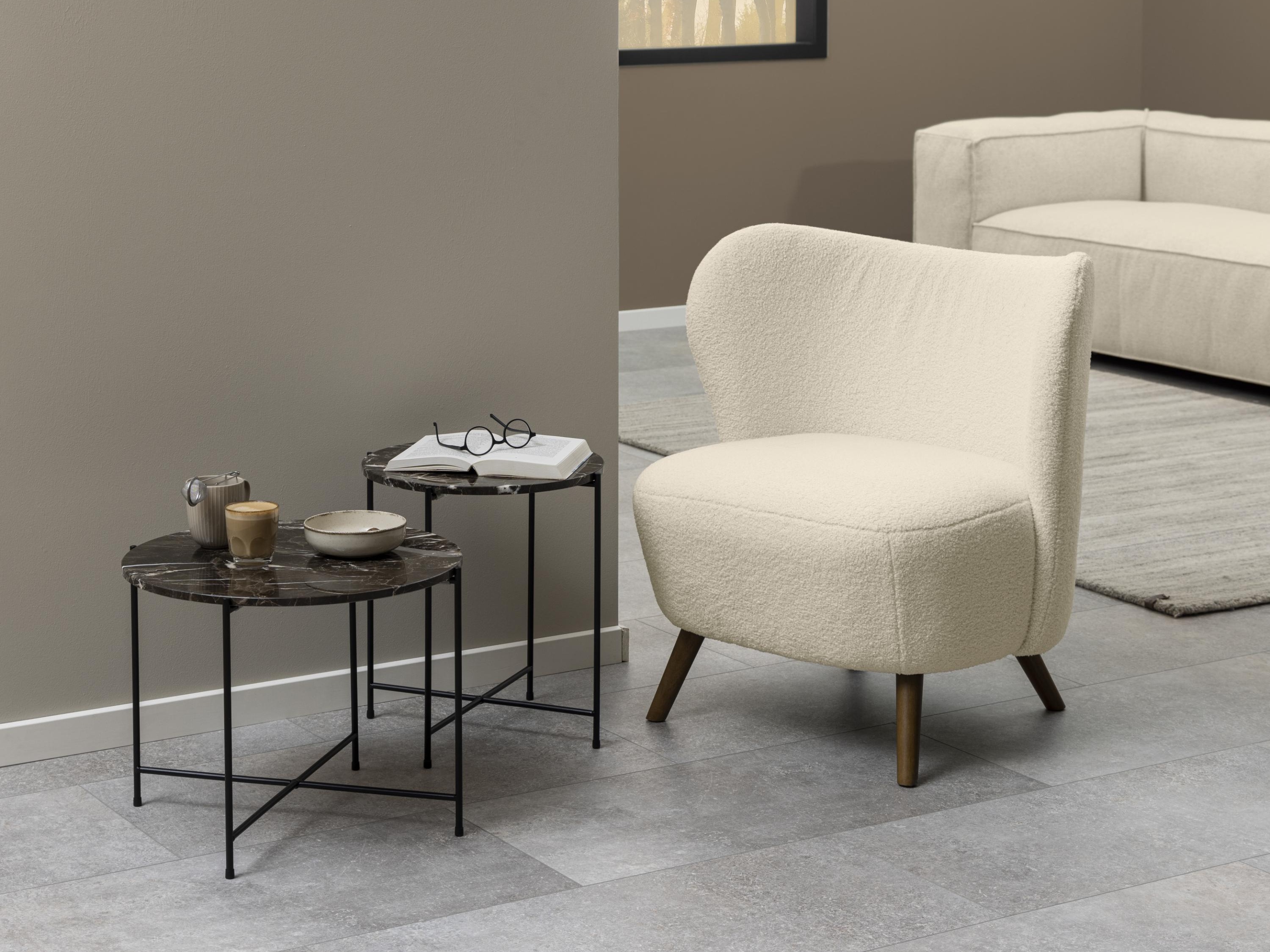 Külglaud Norsica 609 (Pruun marmor + Must)