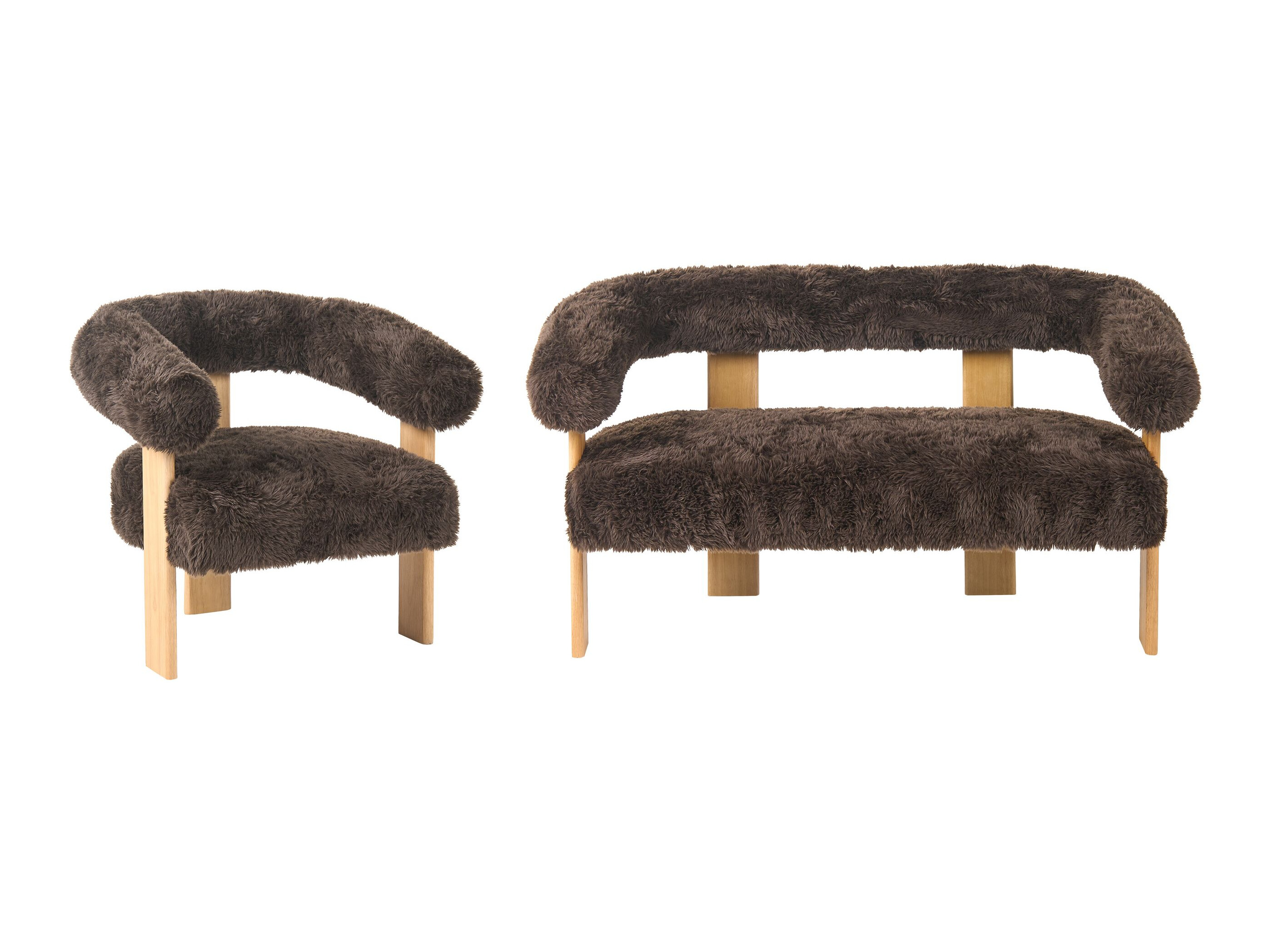 Pehme mööbli komplekt Berwyn 3269 (Tumepruun + Helepruun)