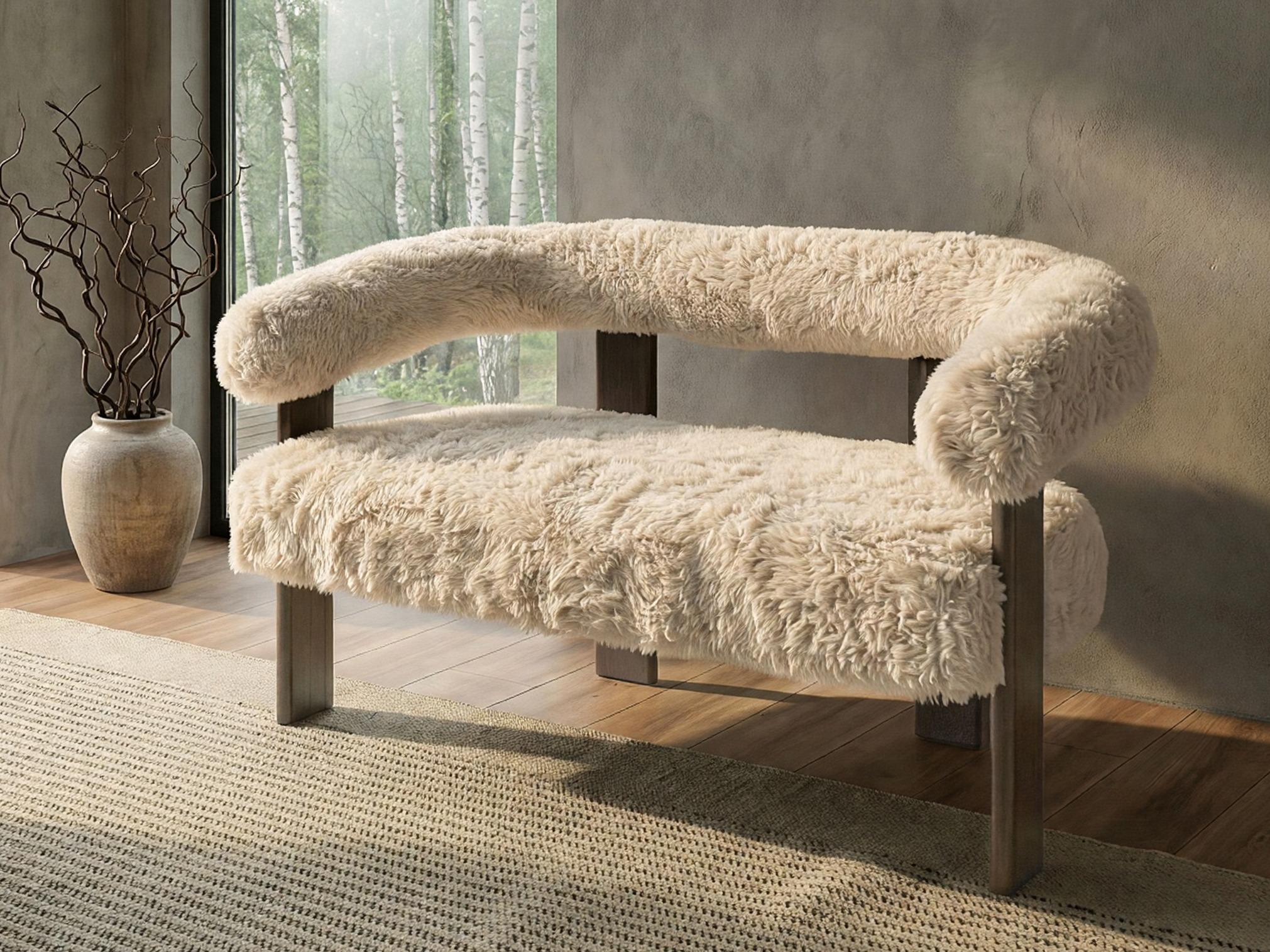 Pehme pink Berwyn 3271 (Valge + Tumepruun)