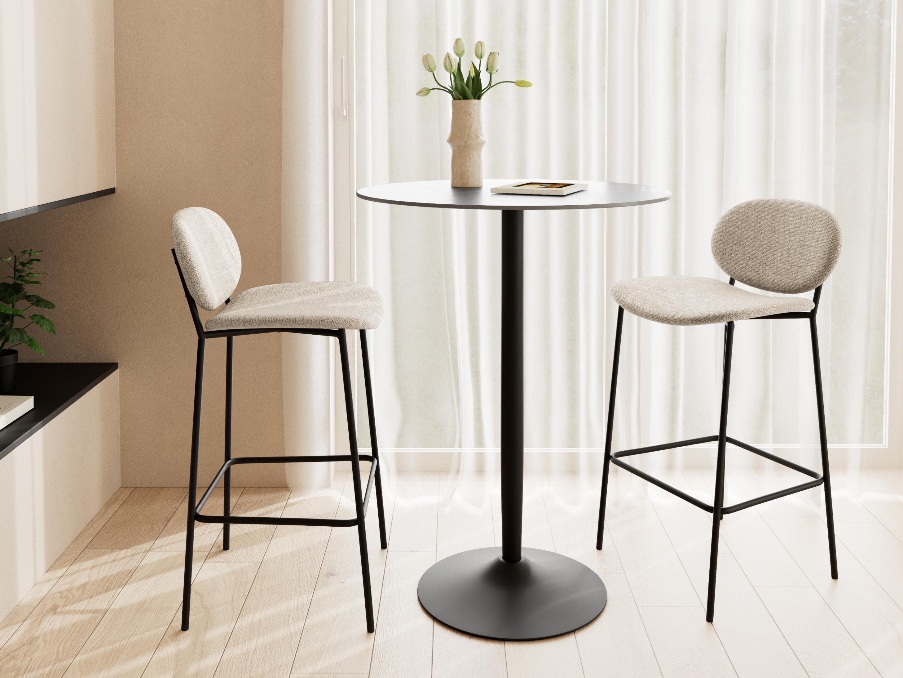 Baarilaud Norsica 863 (Must marmor)