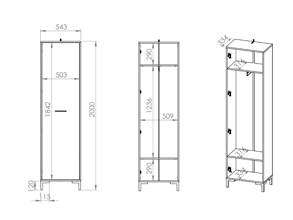 Esikukomplekt Fiolevo 106