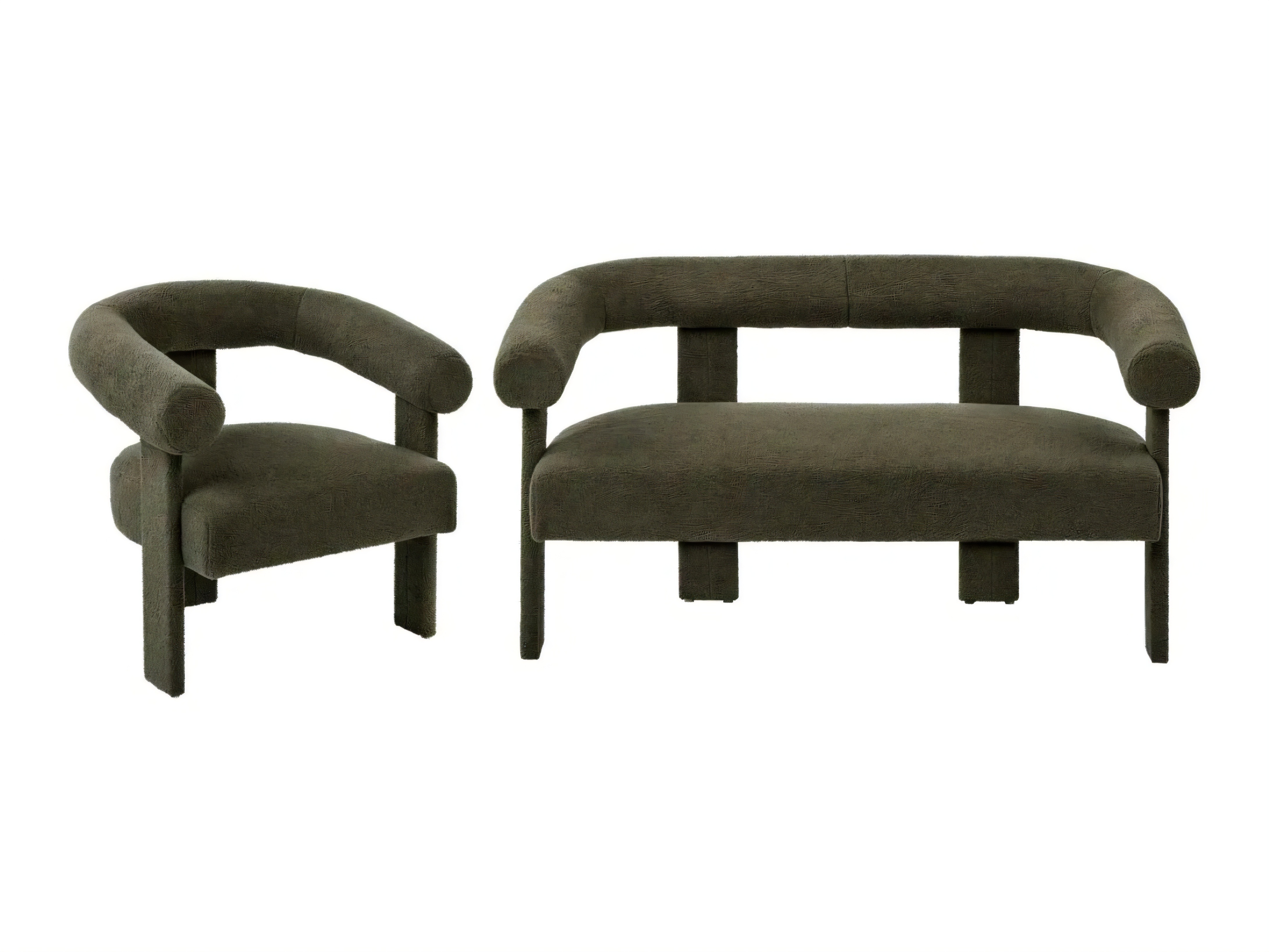 Pehme mööbli komplekt Berwyn 2710 (Tumeroheline)