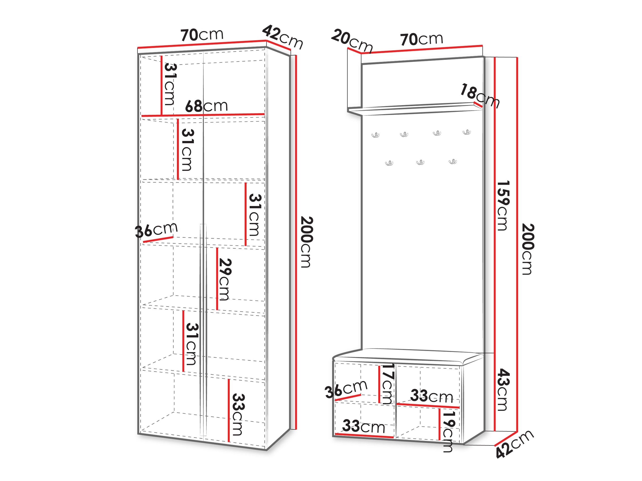 Esikukomplekt Comfivo Magister I