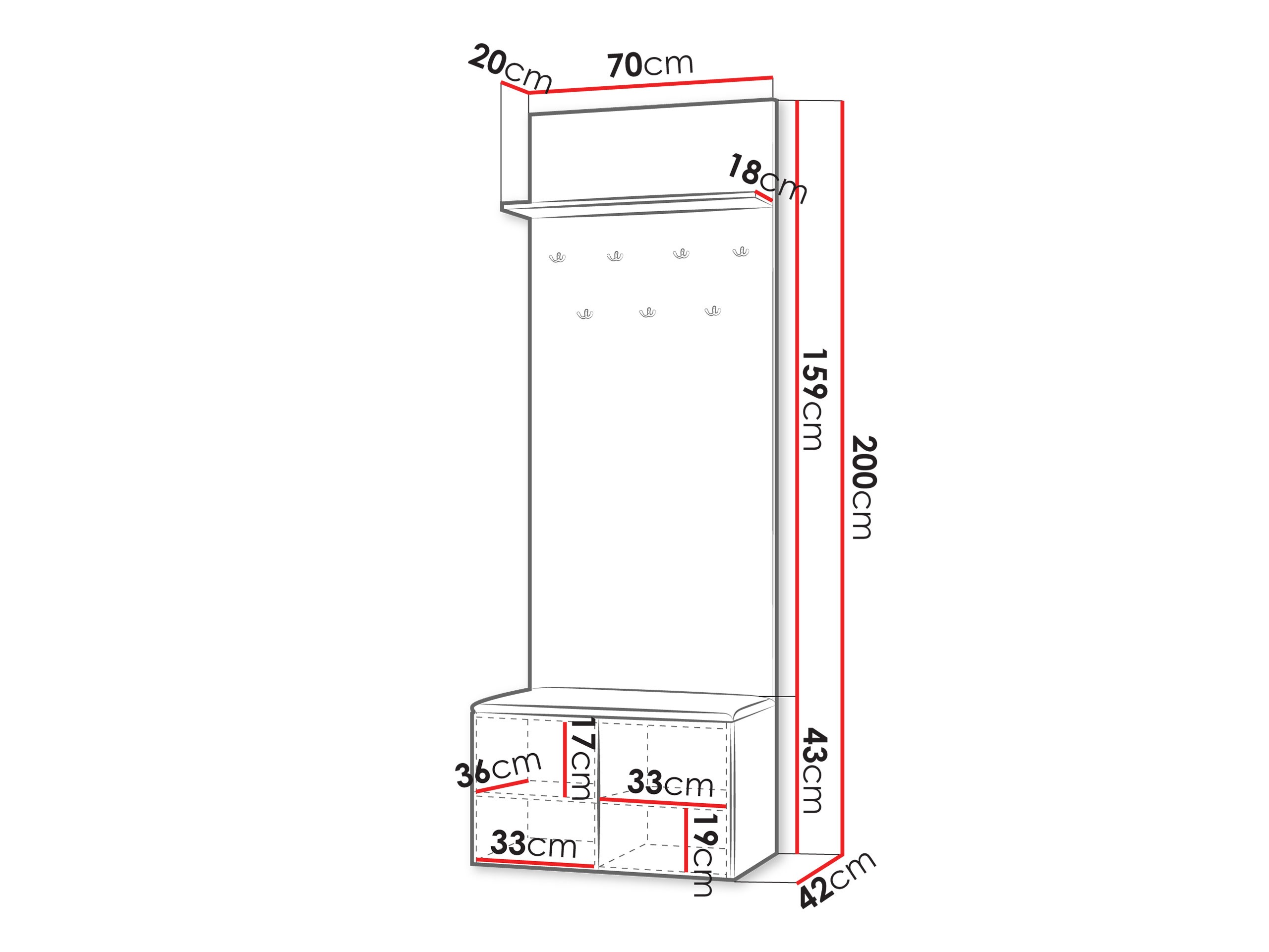 Esikukomplekt Comfivo Magister