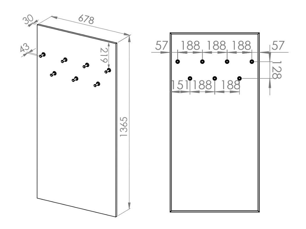 Esikukomplekt Marmeli 133