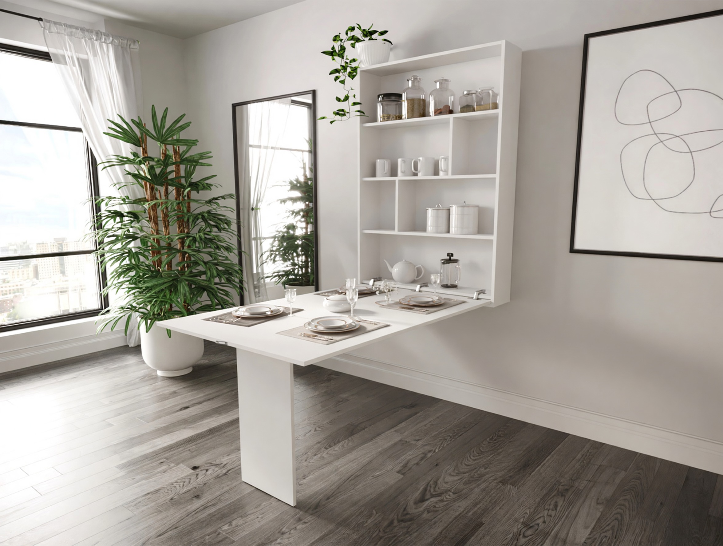 Kokkupandav laud Pinis III (Valge)