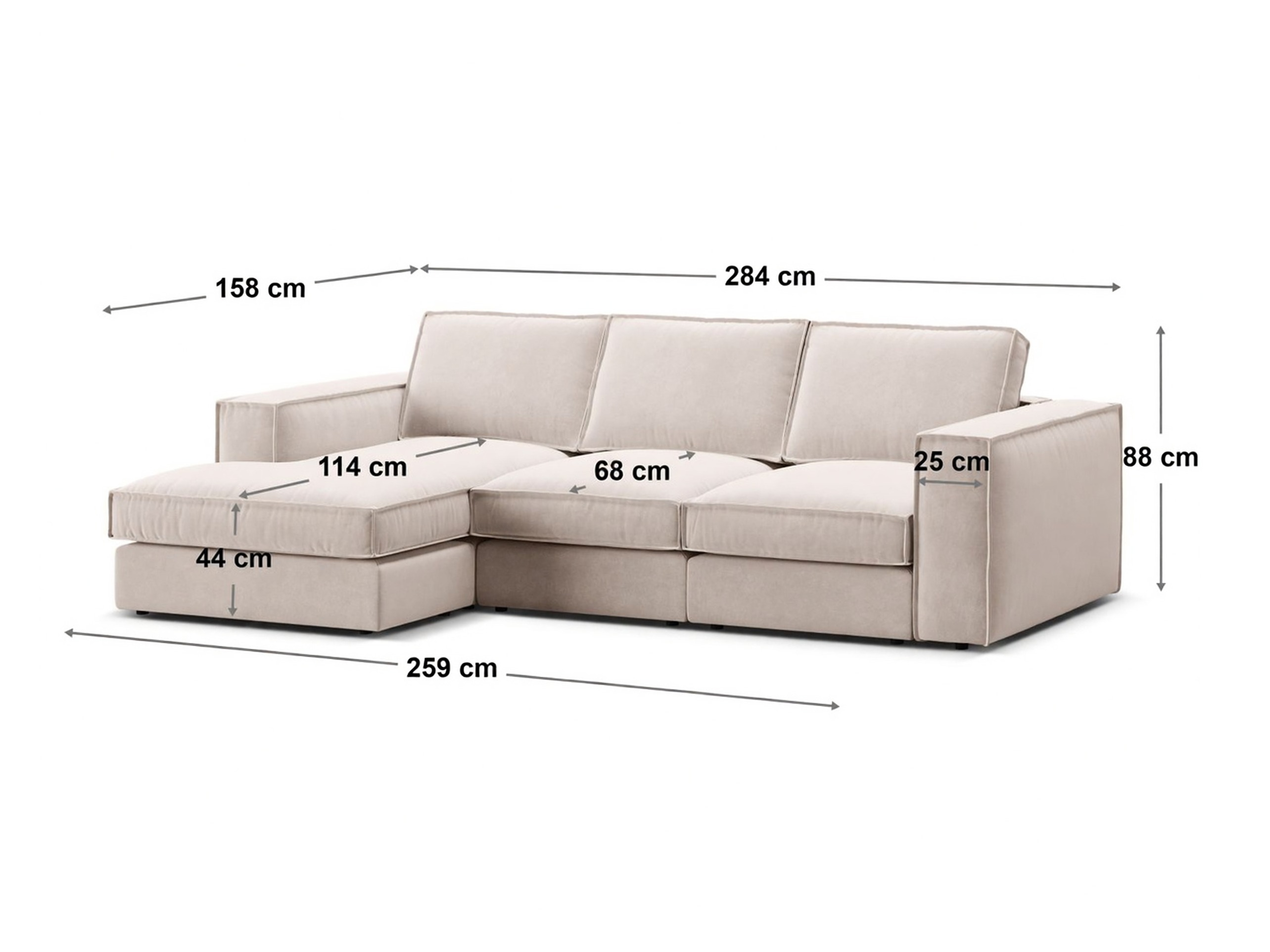 Moodulnurgadiivan Dalodei 110 (Babel Light grey)