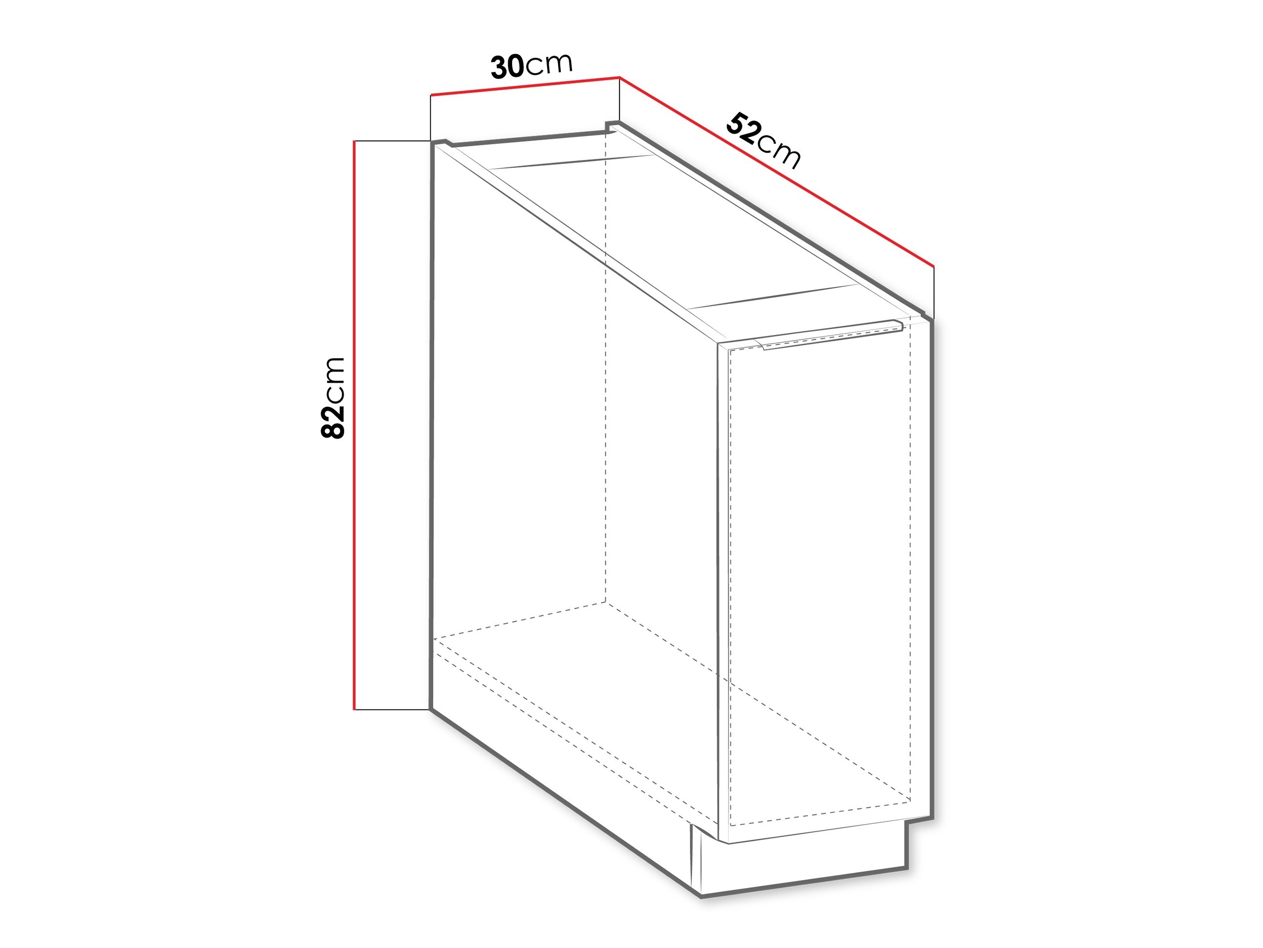 Moodulkapp väljatõmmatava korviga Sole 102