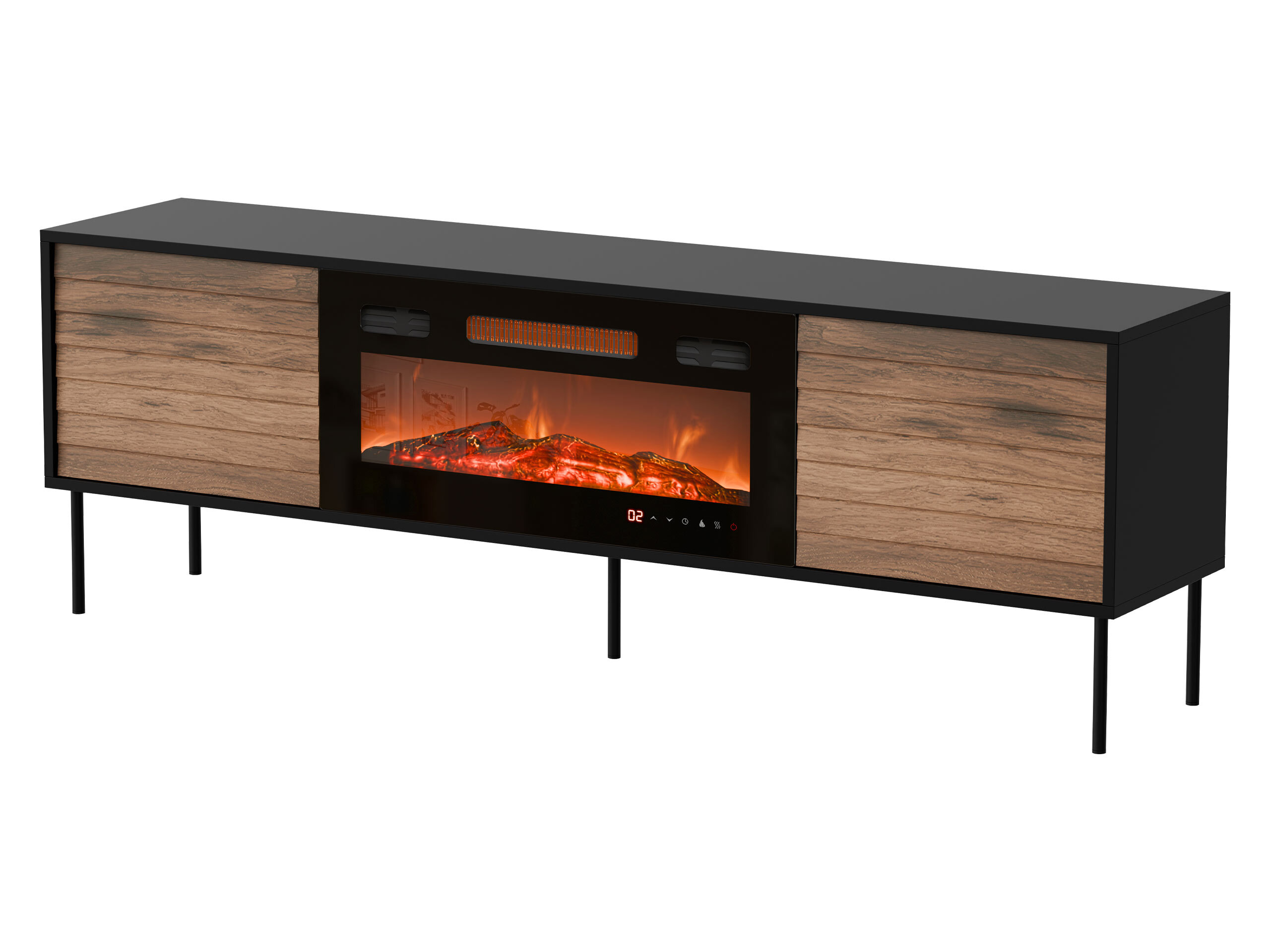 TV-alus Flosoru 108 (Pähkel + Must)
