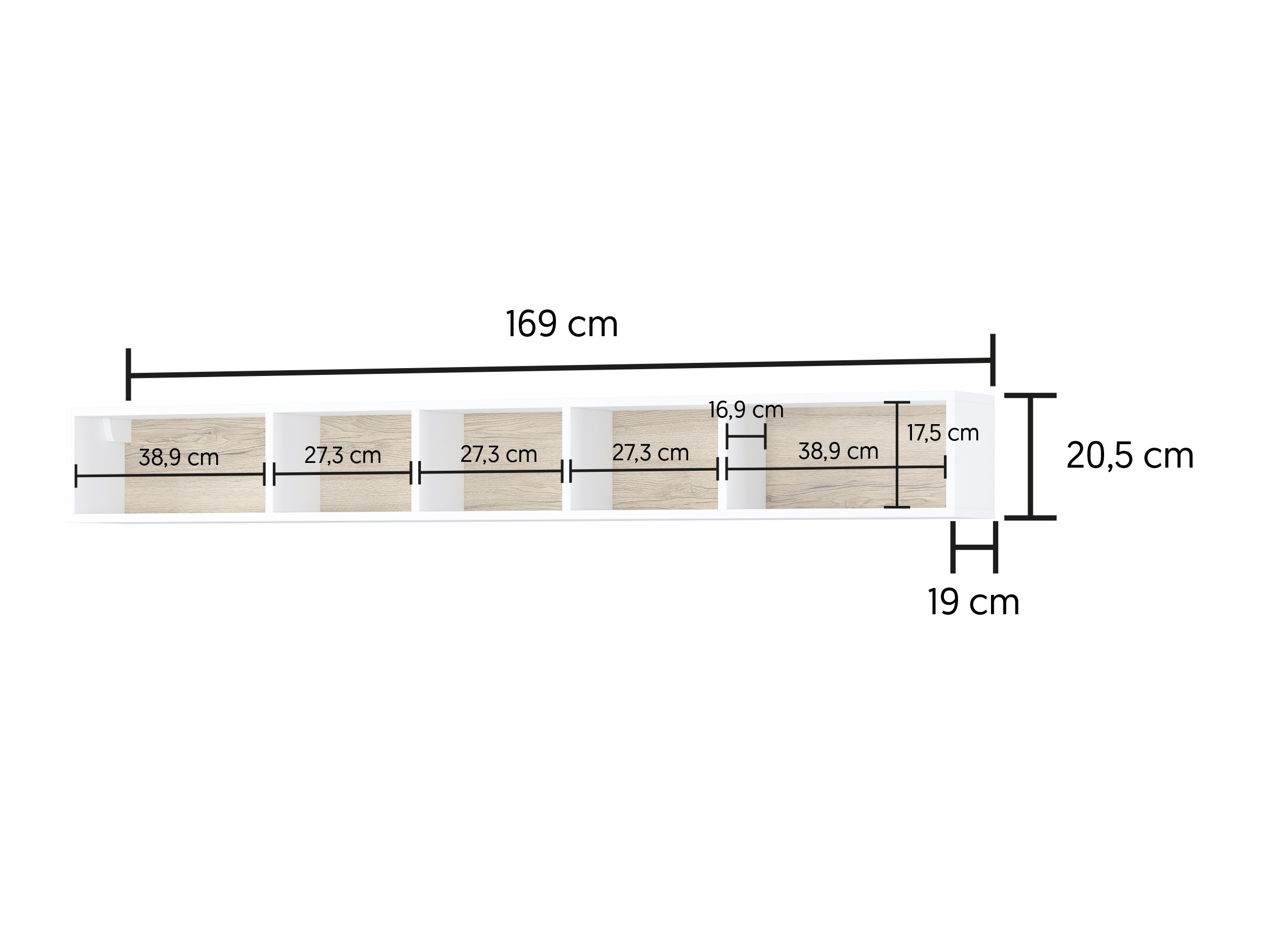Elutoa komplekt Torsone 104 (Valge + Läikiv valge + San remo tamm)