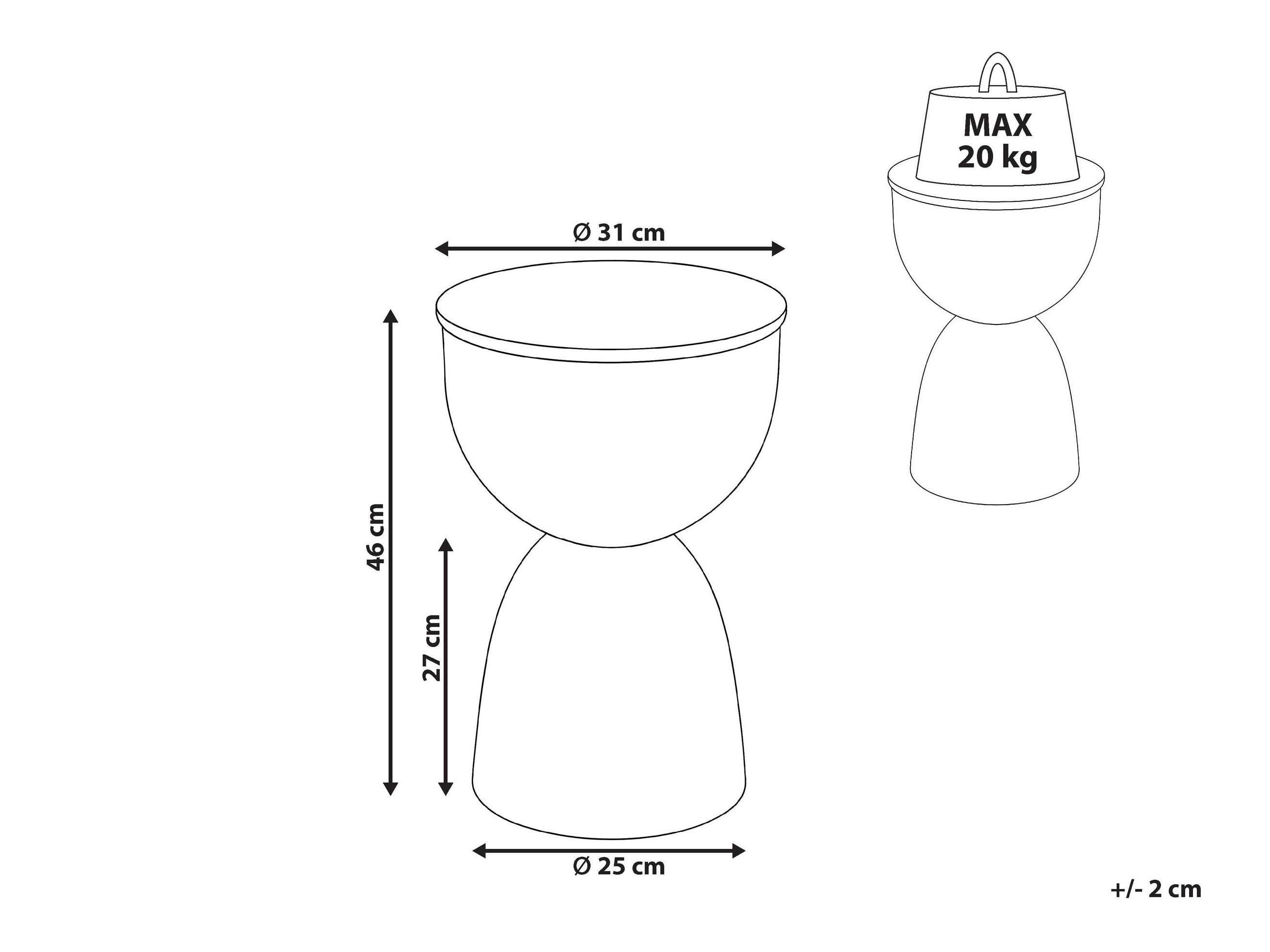 Külglaud Berwyn 3292 (Must)