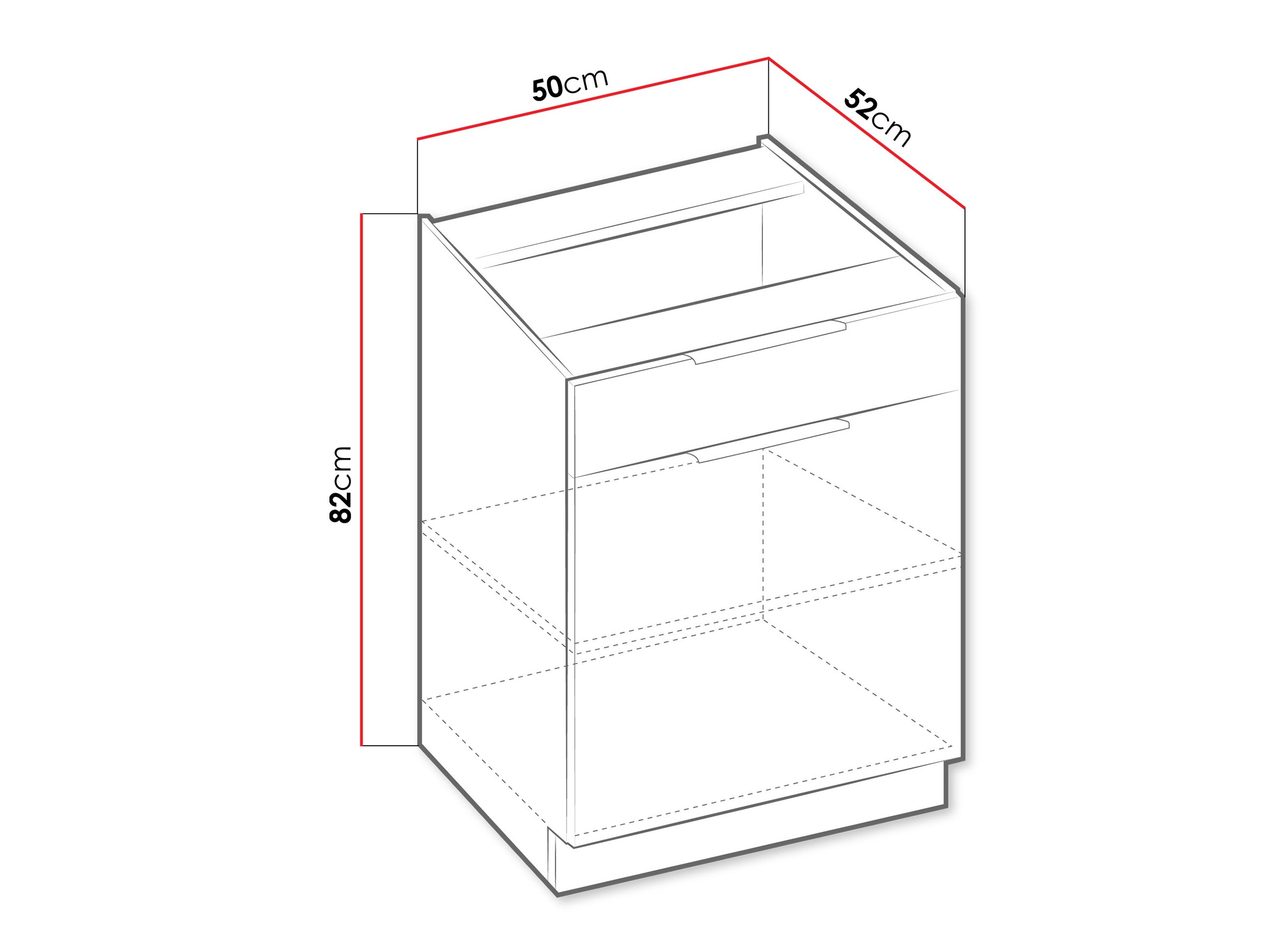 Sahtli ja ustega moodulkapp Sole 121