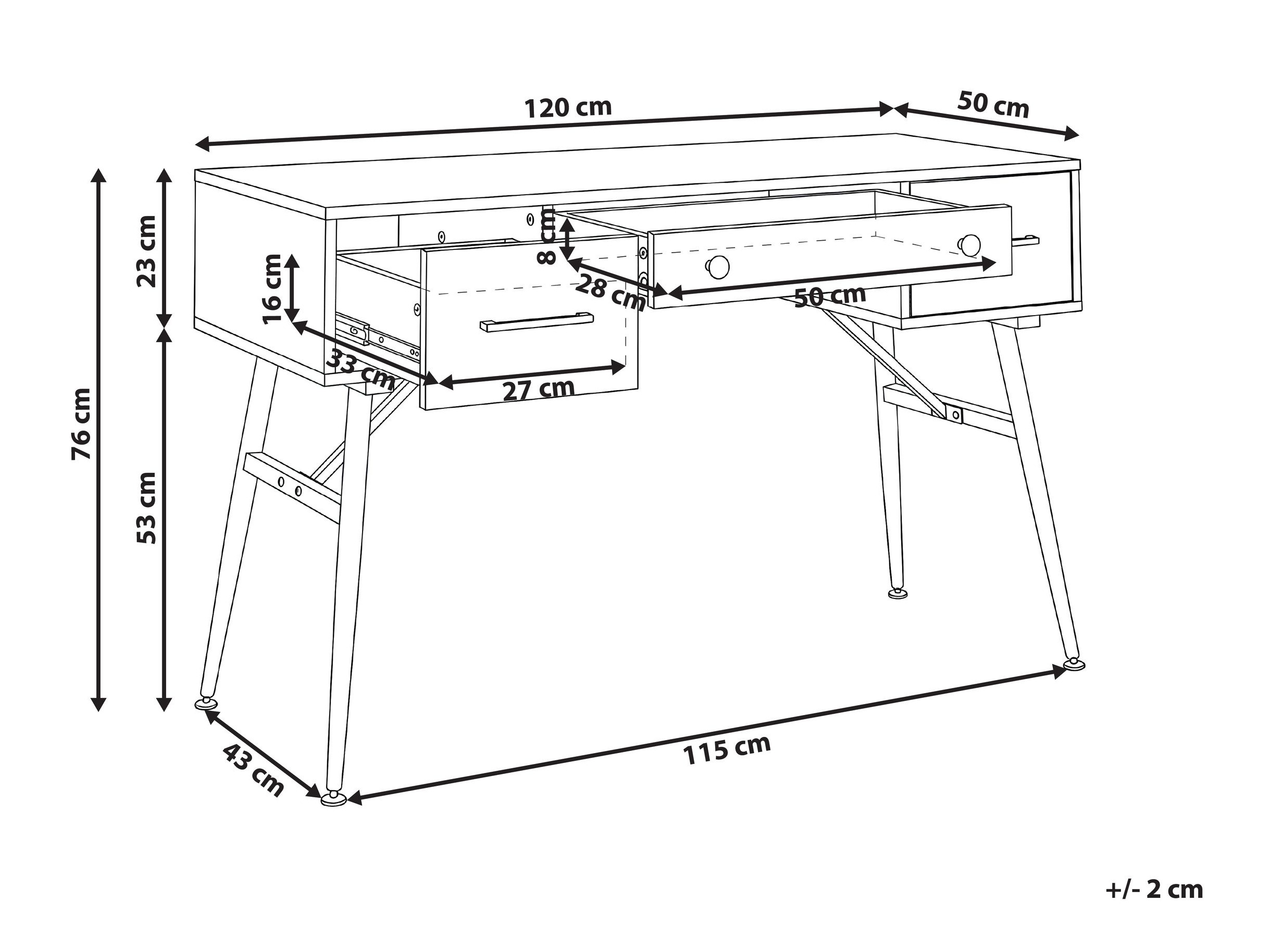 Kirjutuslaud Berwyn 3296