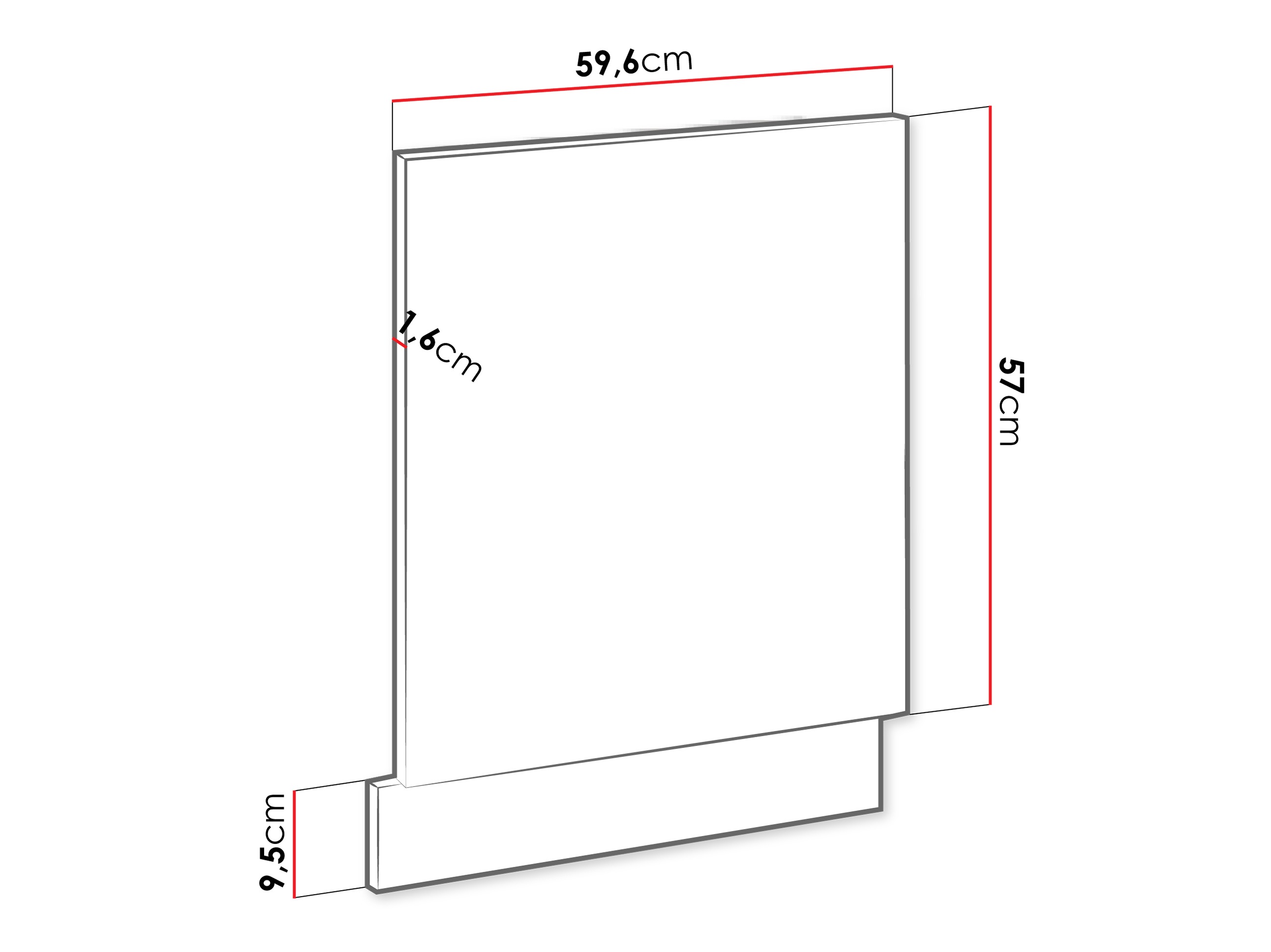 Nõudepesumasina uks Sole 155