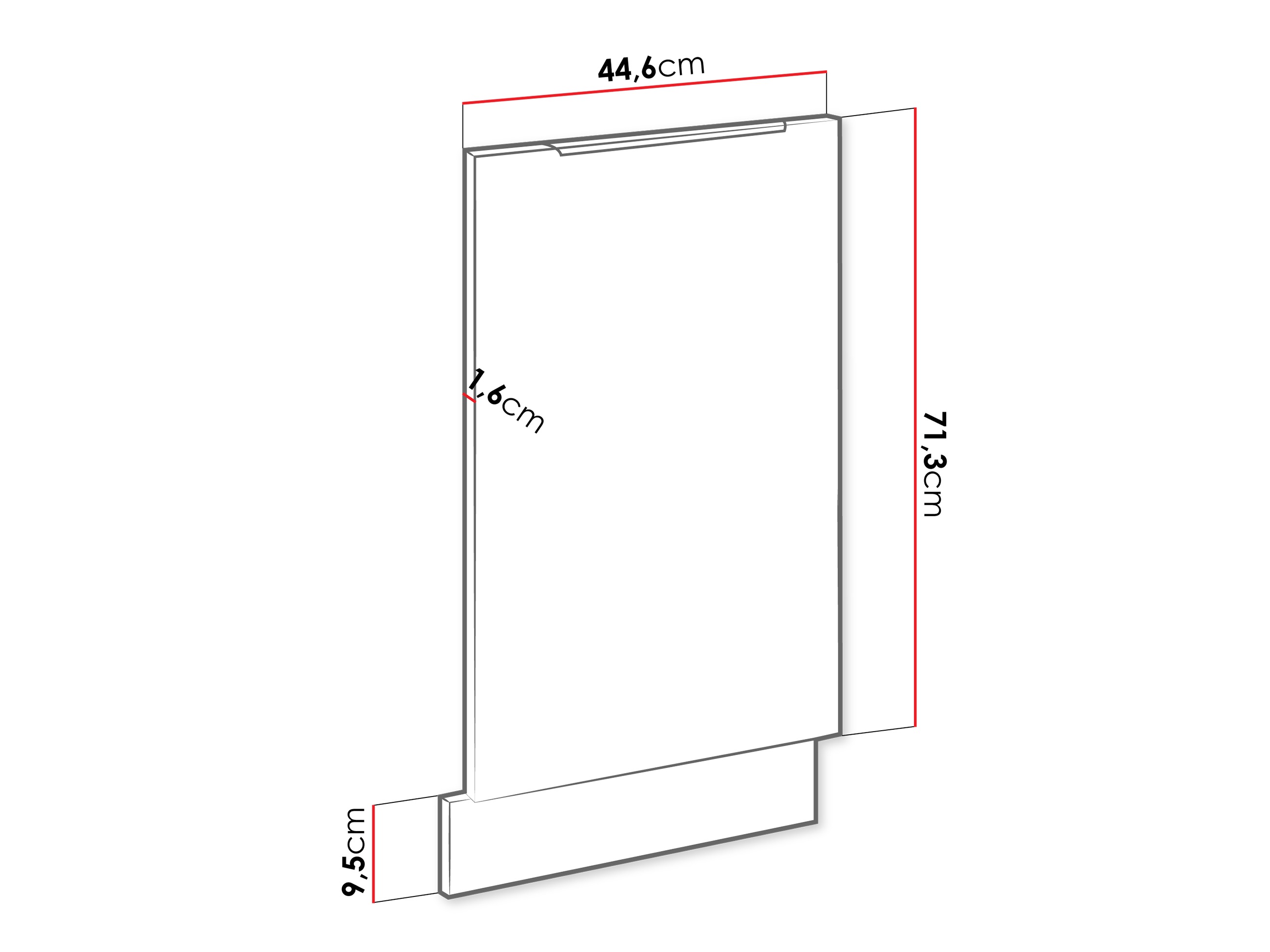 Nõudepesumasina uks Sole 156