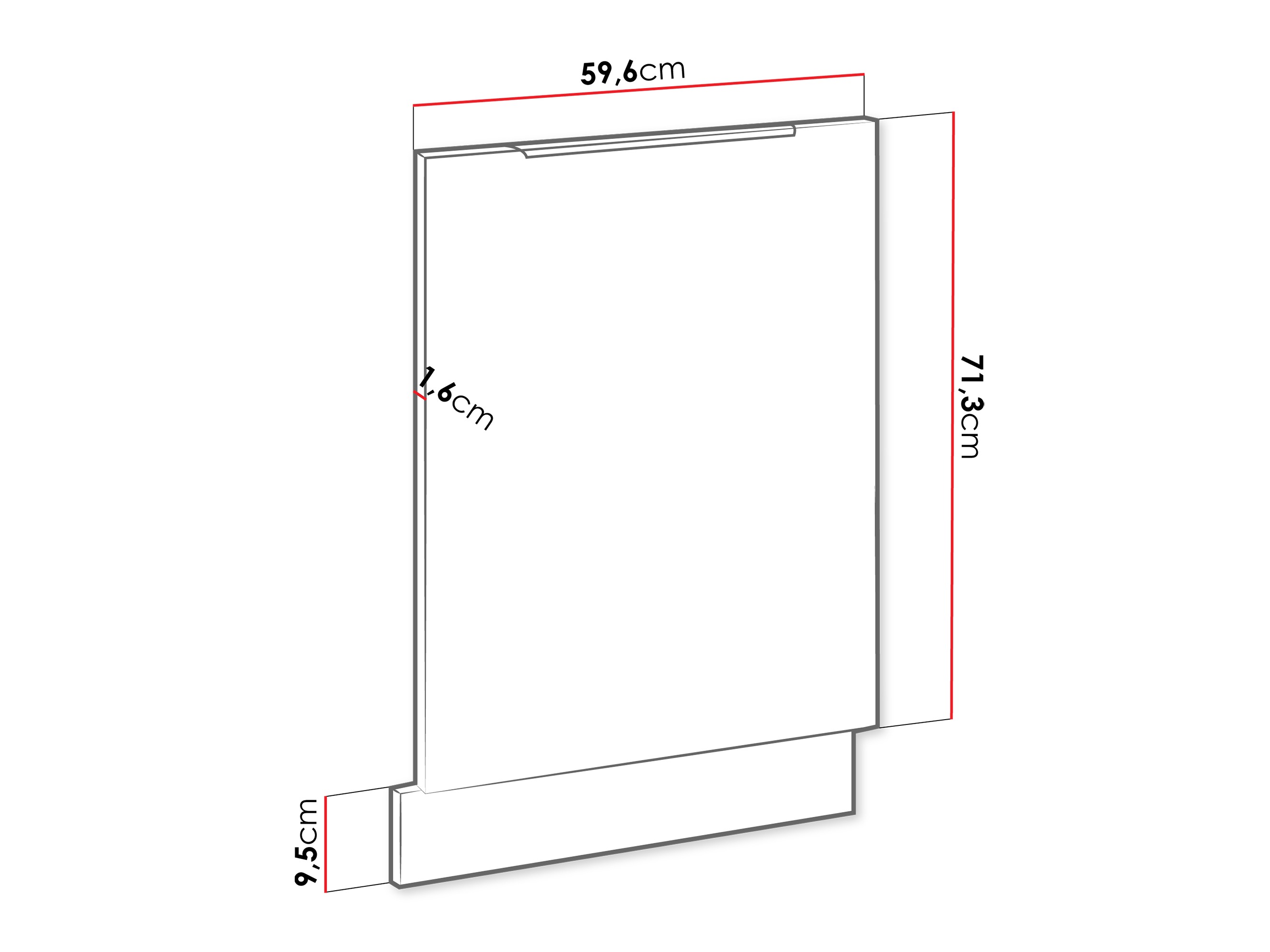 Nõudepesumasina uks Sole 157