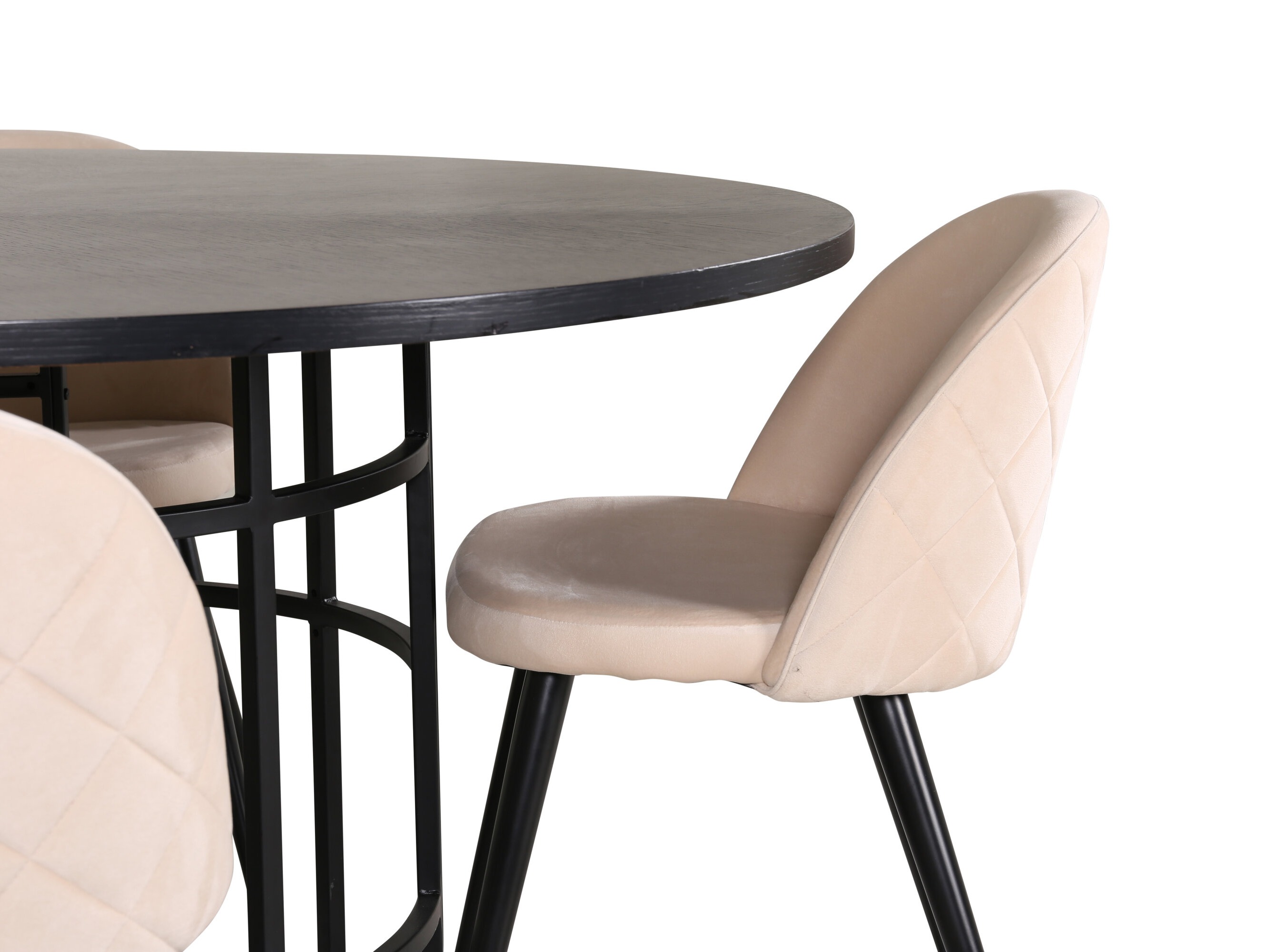 Söögitoakomplekt Dallas 2386 (Must + Koor)