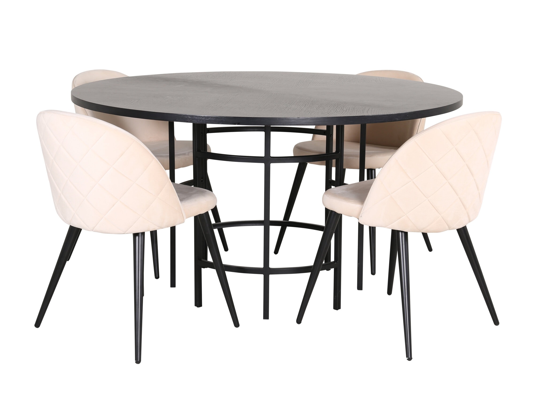 Söögitoakomplekt Dallas 2386 (Must + Koor)