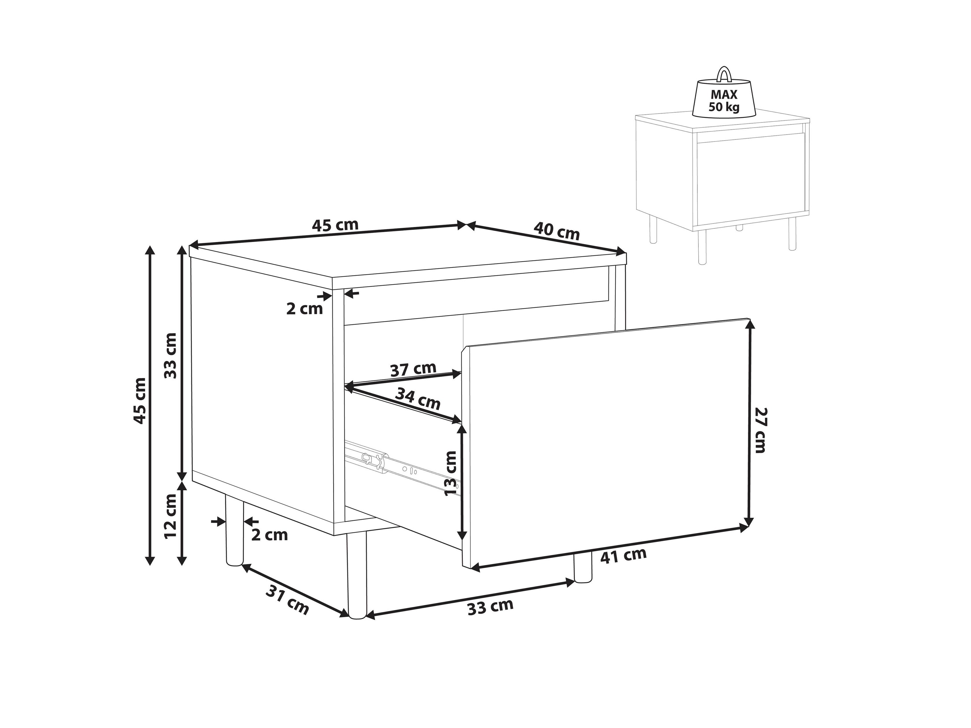 Öökapp Berwyn 3309 (Tume puit)
