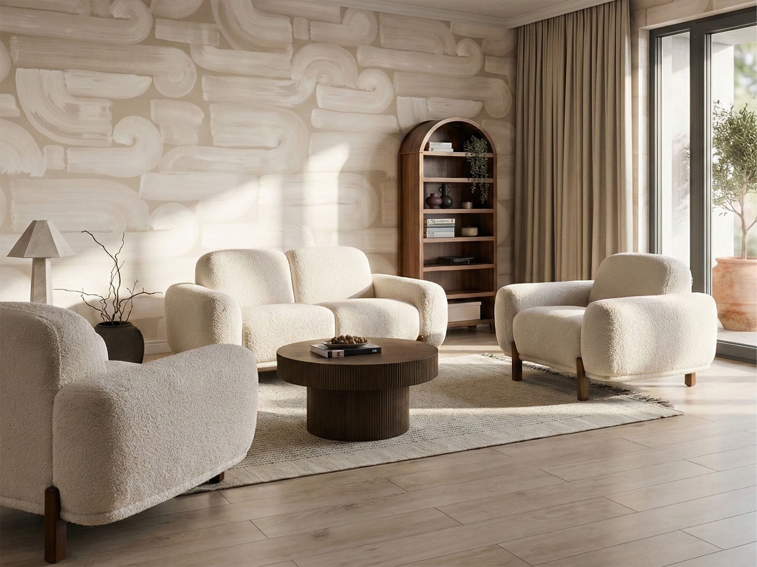 Pehme mööbli komplekt Berwyn 3307 (Valge)