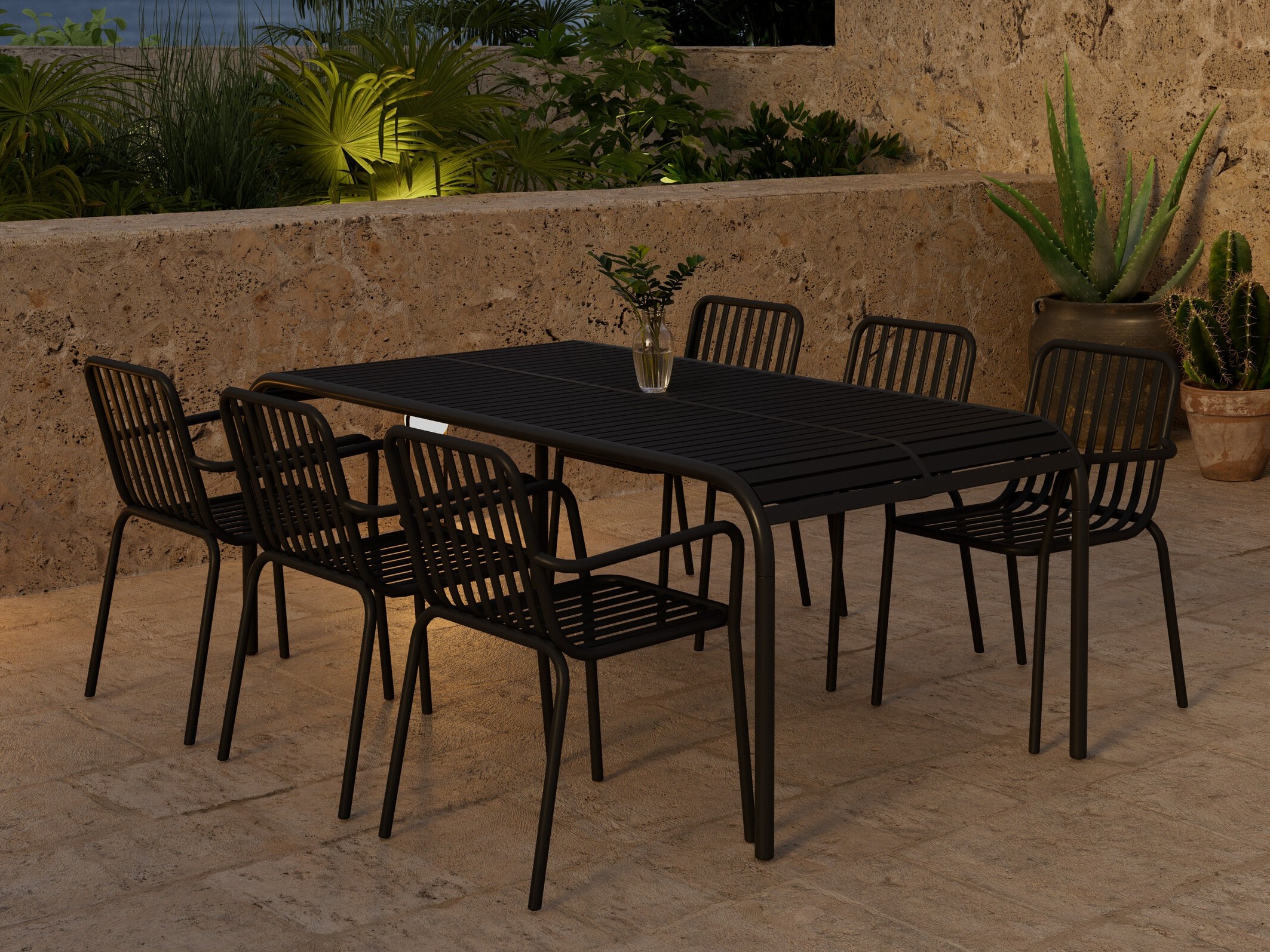 Laua ja toolide komplekt Dallas 5236