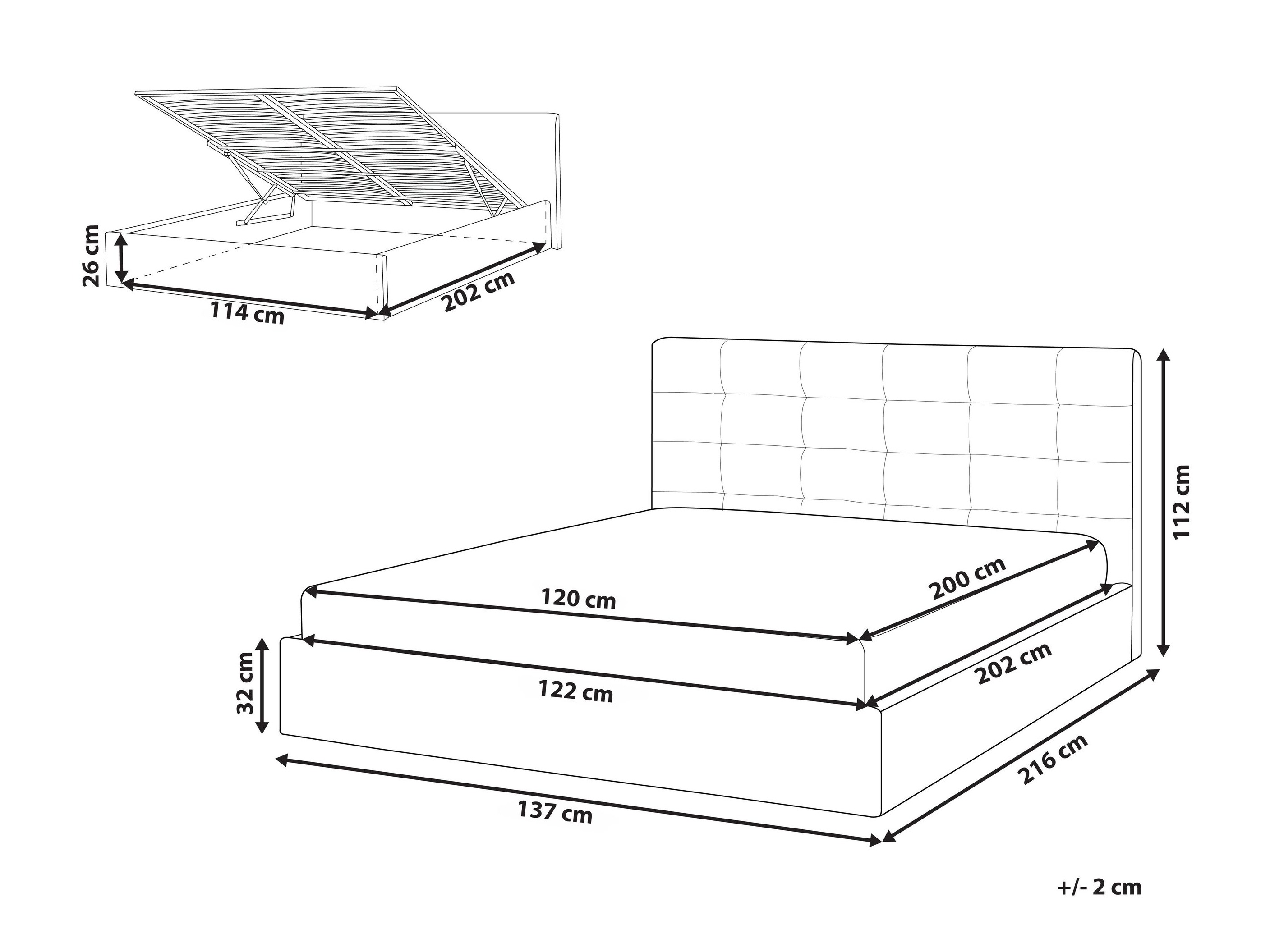 Voodi Berwyn 3312 (Beež)