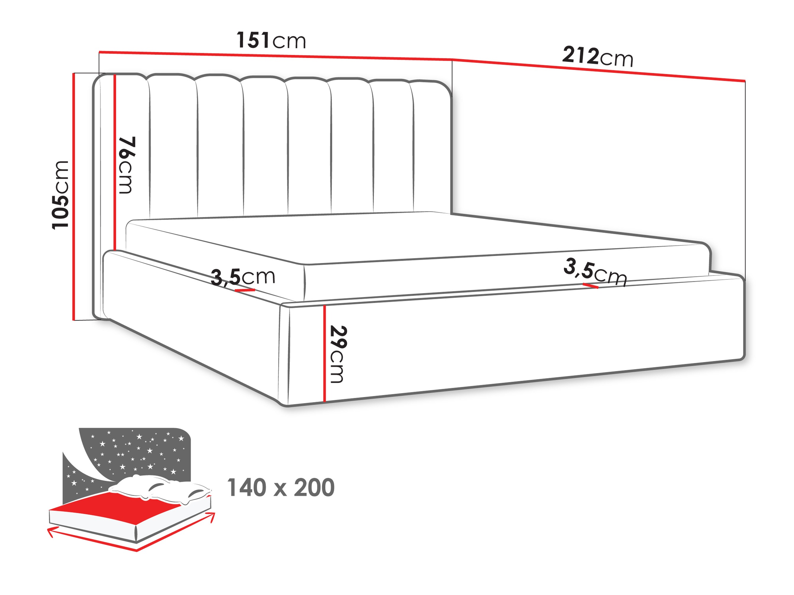 Voodi ComfiDream 209 (Margo 227.04)