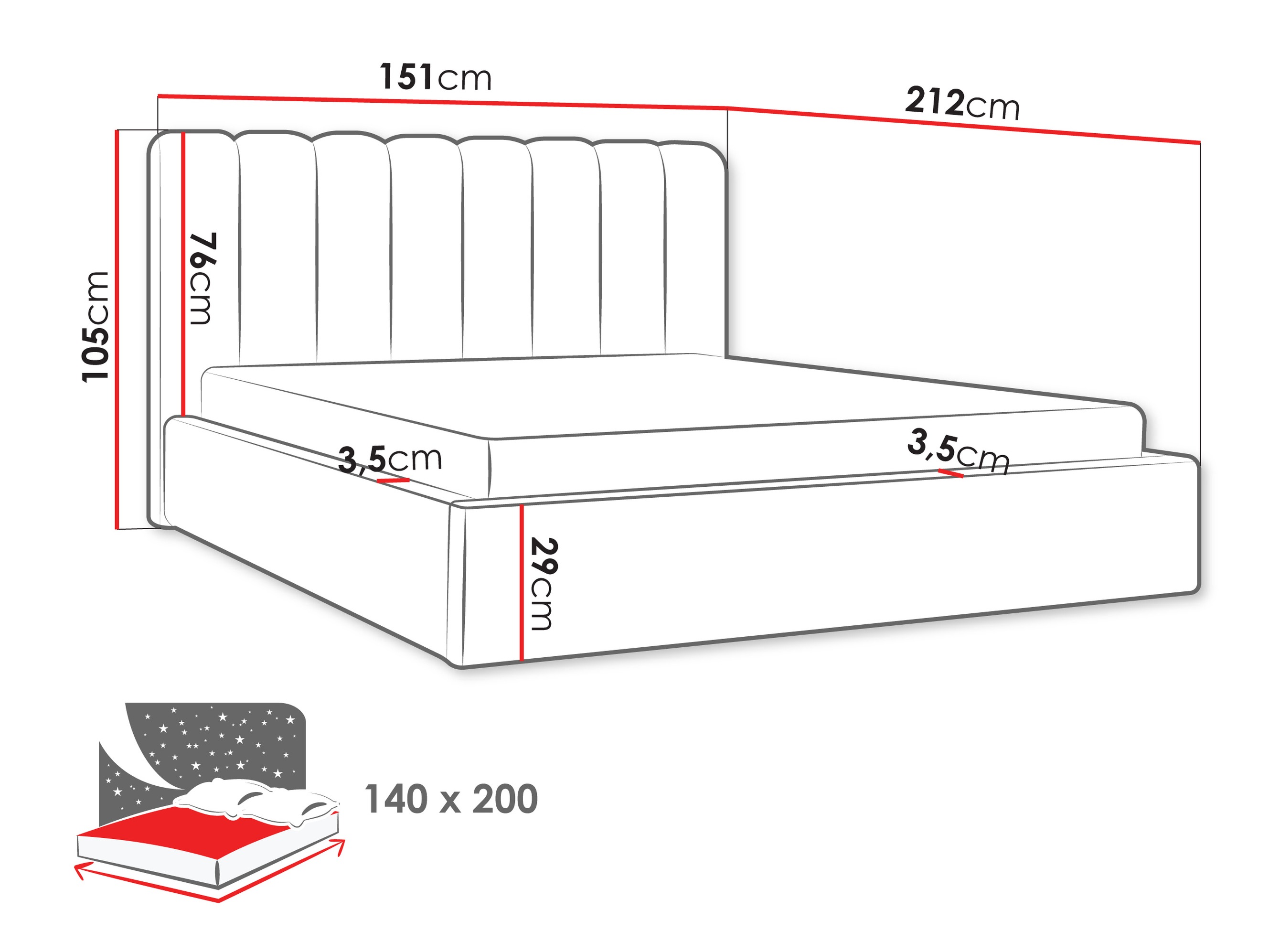 Voodi ComfiDream Stylos (Margo 227.01)