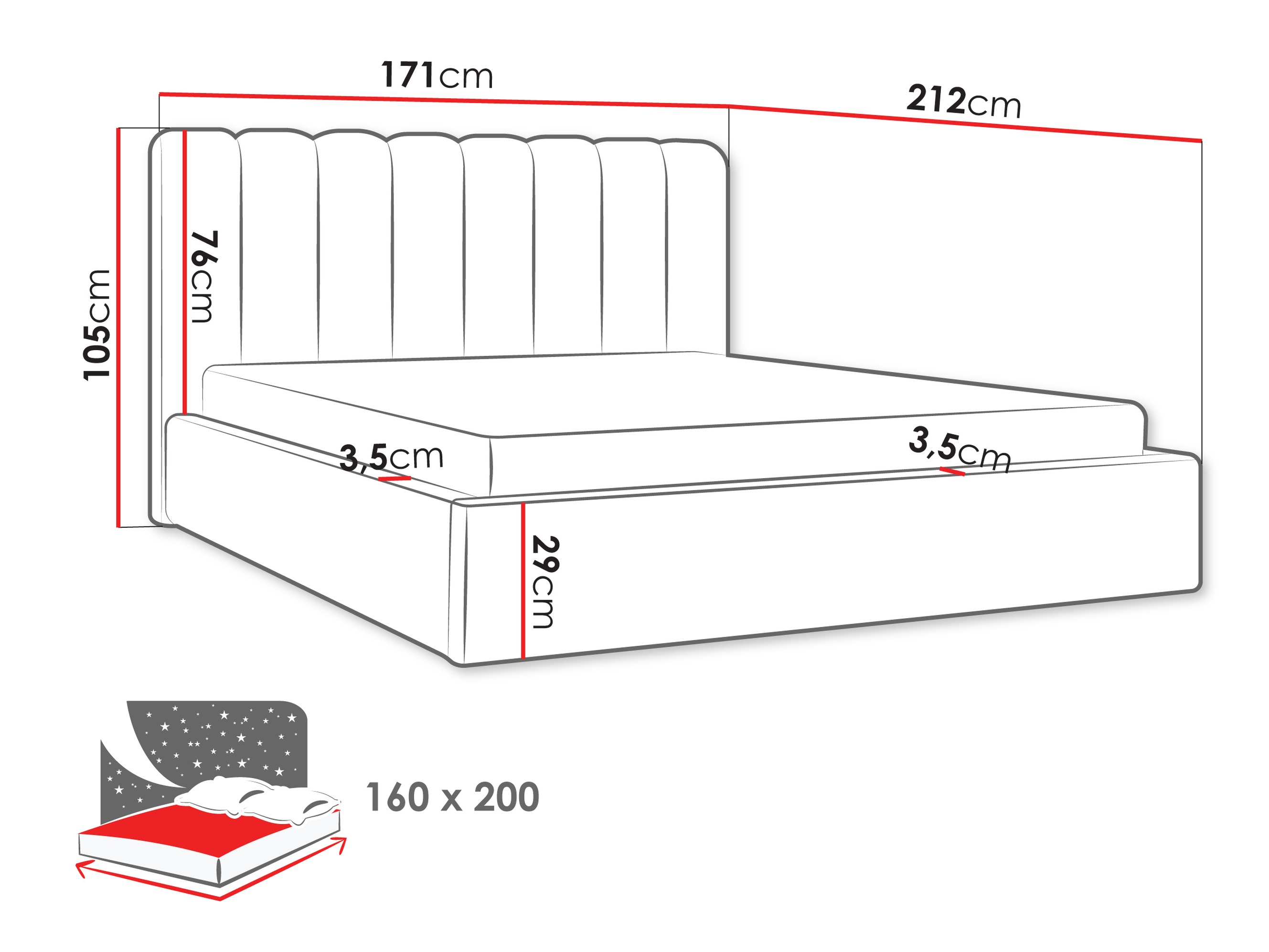 Voodi ComfiDream Stylos (Margo 227.09)