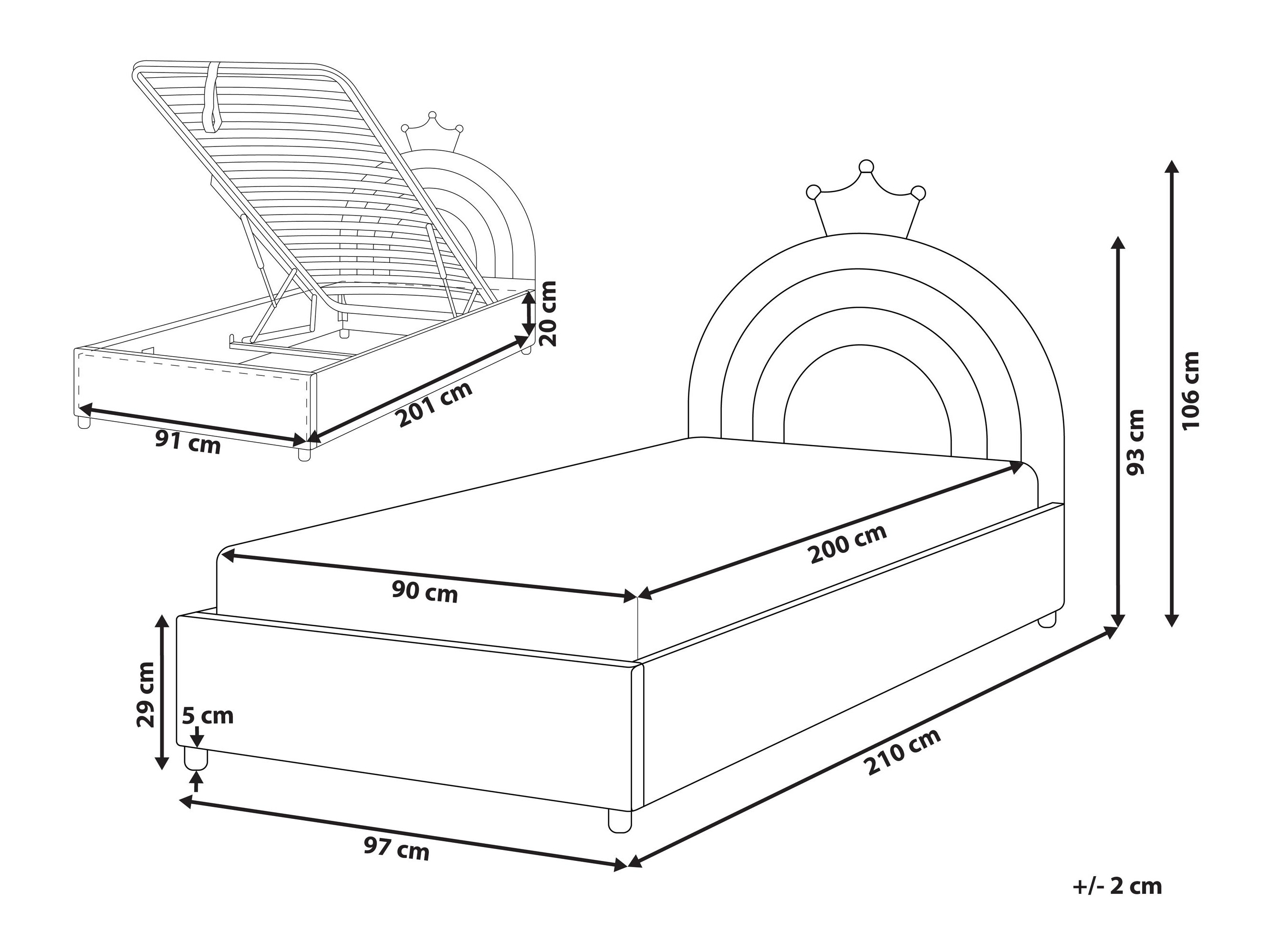 Voodi Berwyn 3314 (Hall)