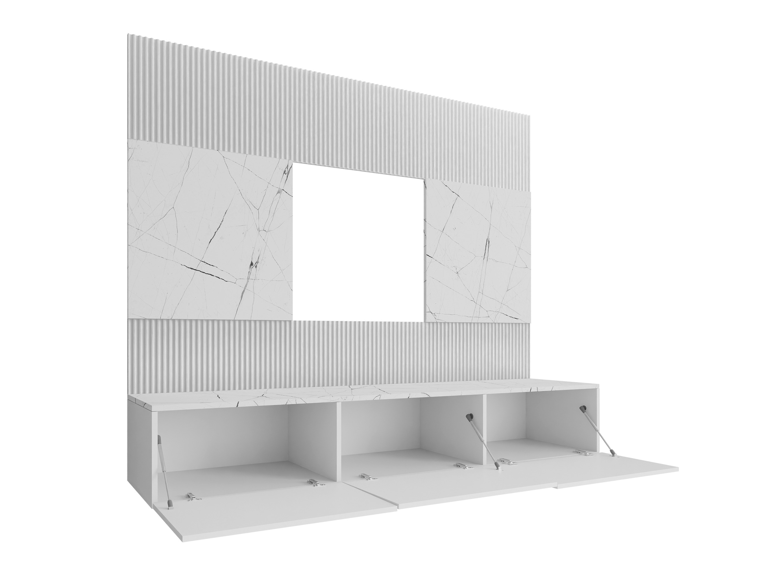 Elutoa komplekt Comfivo Salix I (Must + Must marmor)