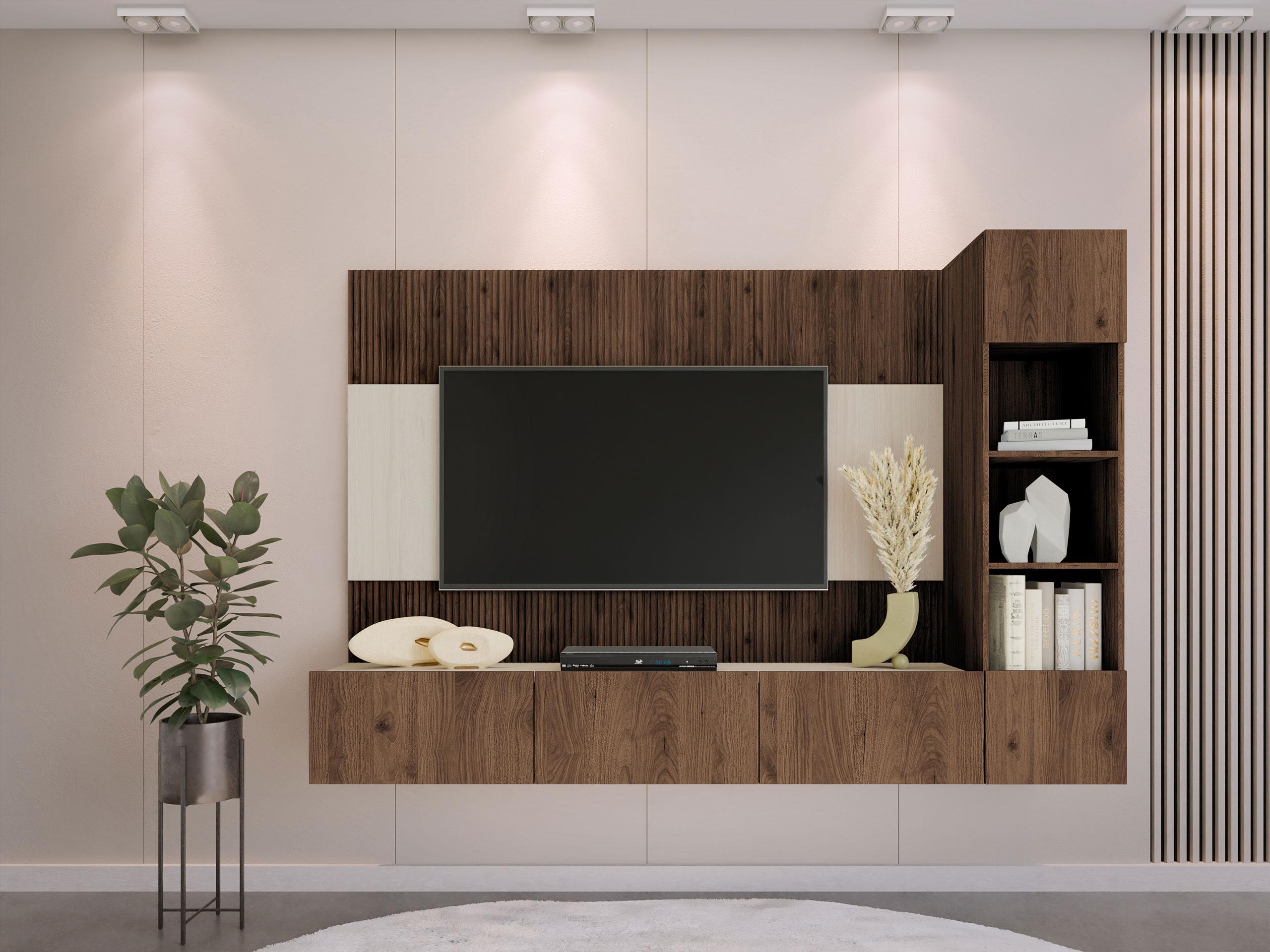 Elutoa komplekt Comfivo Salix II (Pähkel + Valgus traverine)
