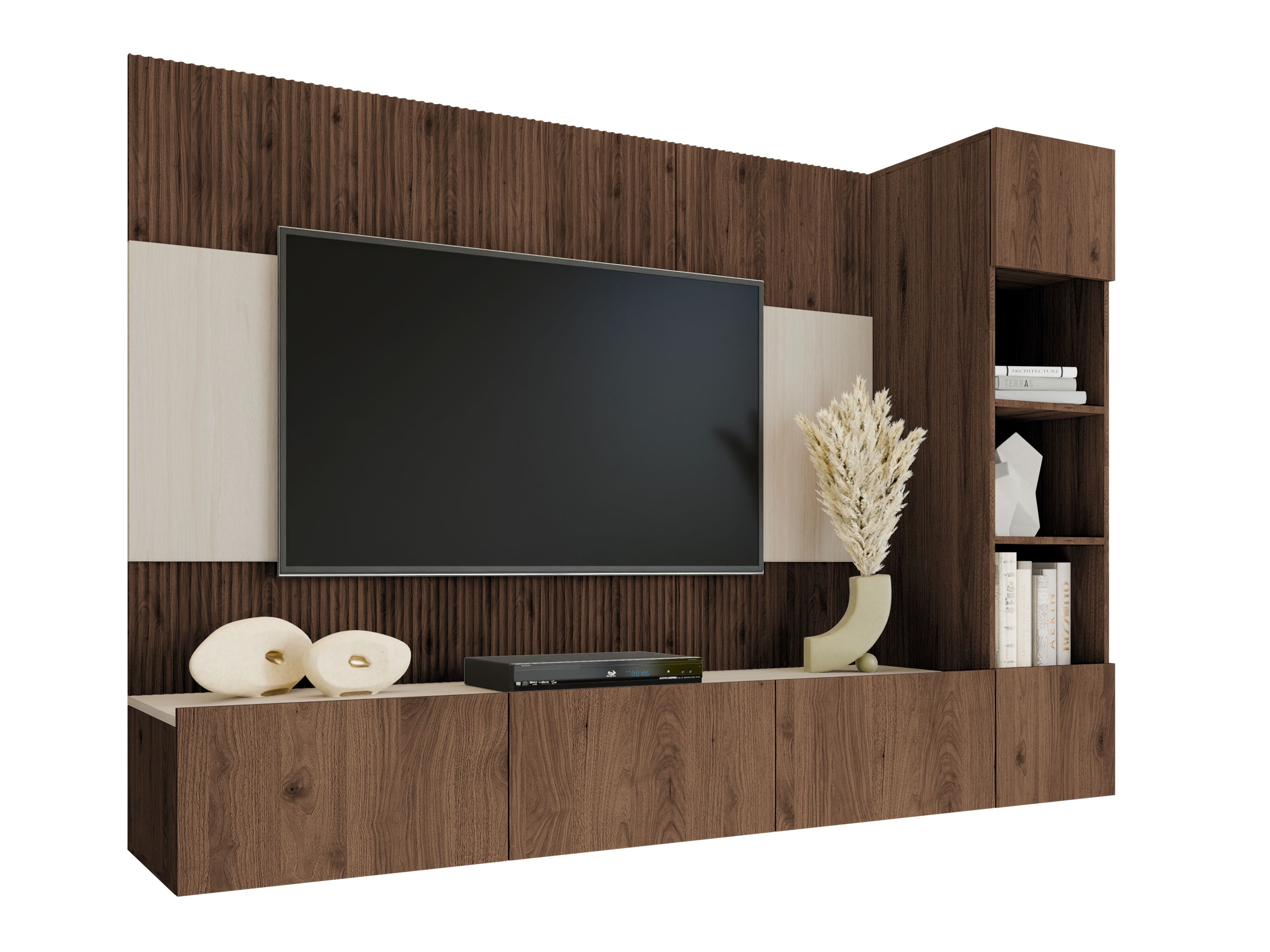 Elutoa komplekt Comfivo Salix II (Pähkel + Valgus traverine)