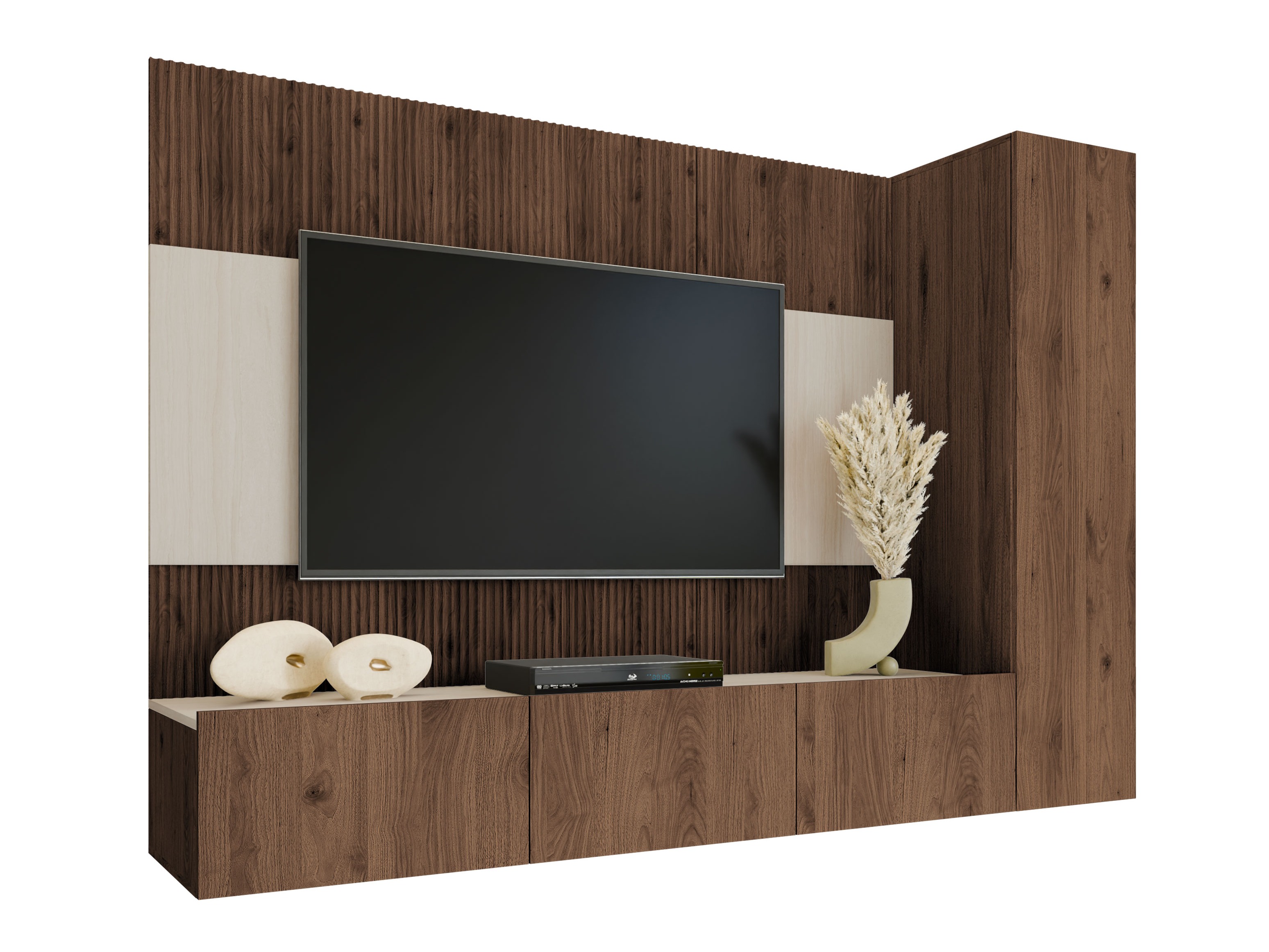 Elutoa komplekt Comfivo Salix VI (Pähkel + Hele travertiin)