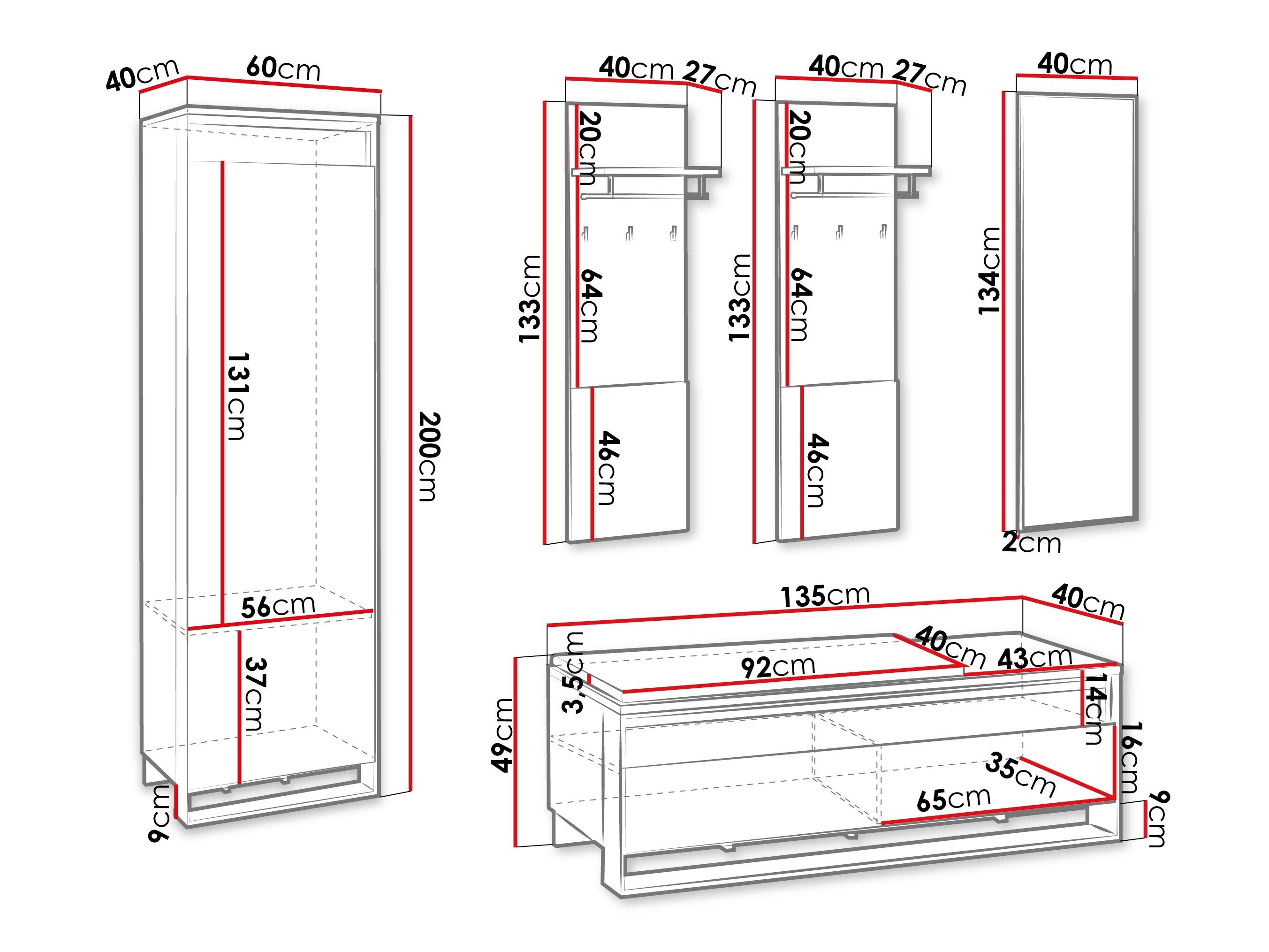 Esikukomplekt Luliru 152