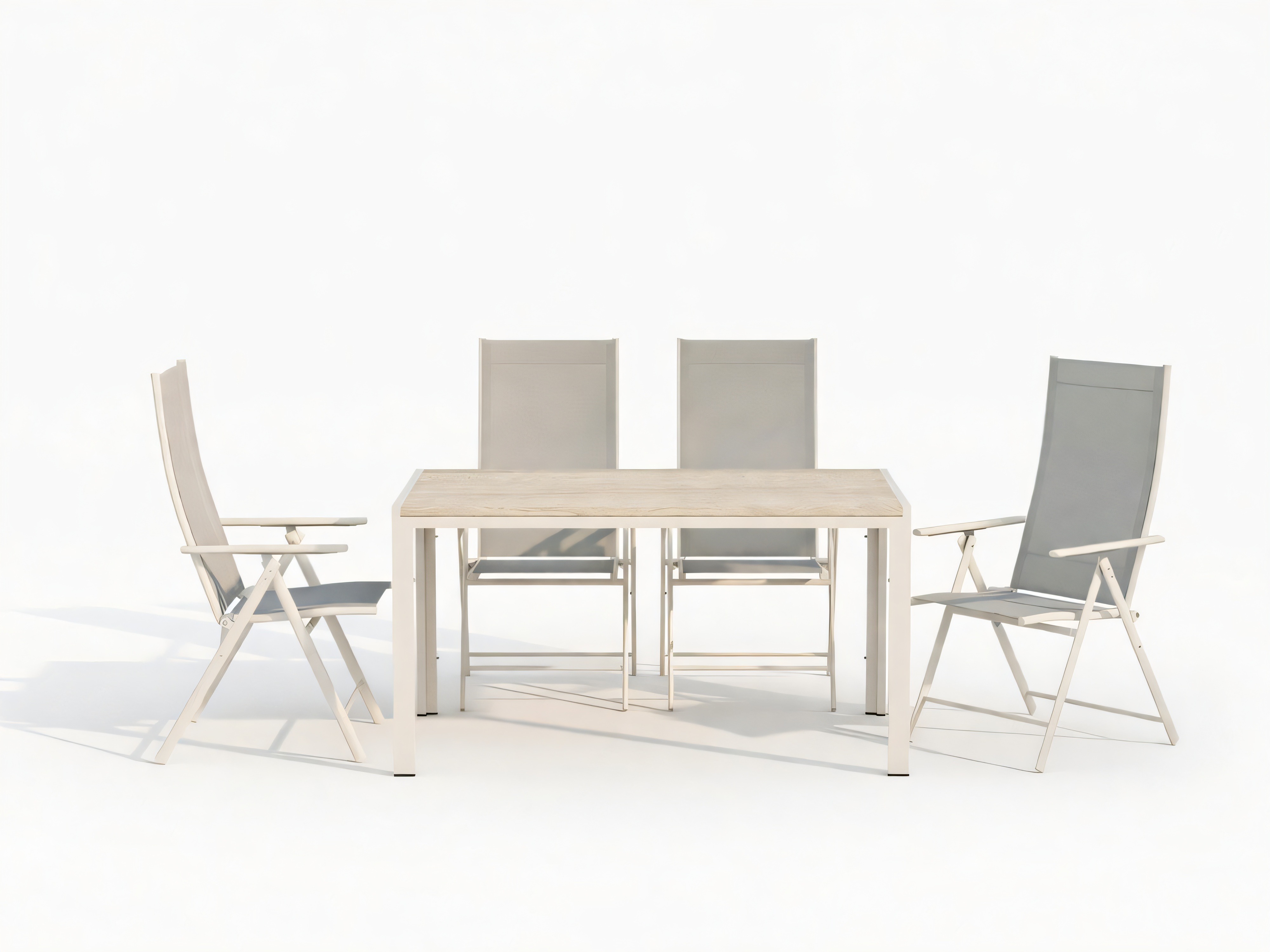 Laua ja toolide komplekt Dallas 5261 (Beež)