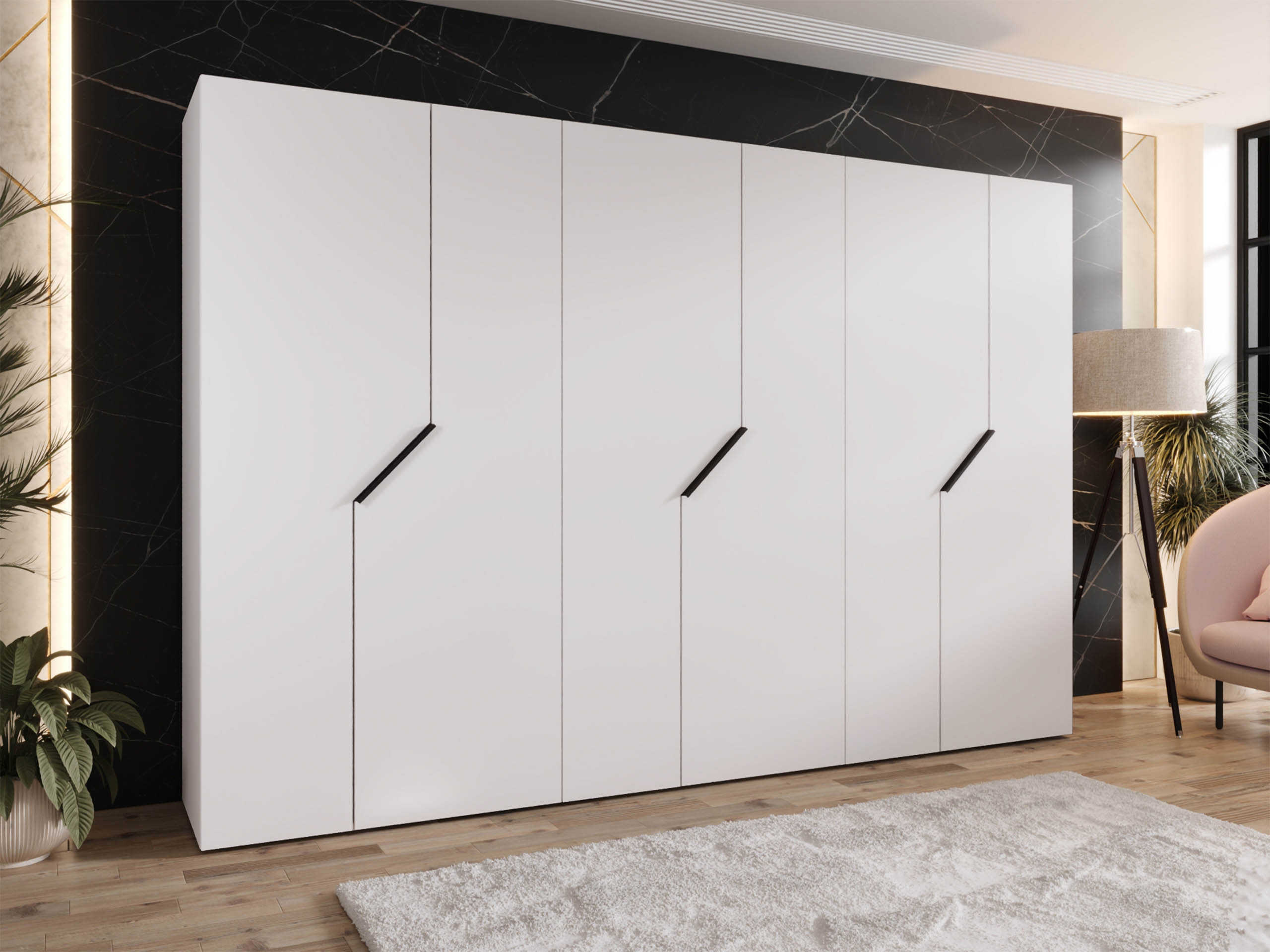 Riidekapp Hartford 596 (Valge)
