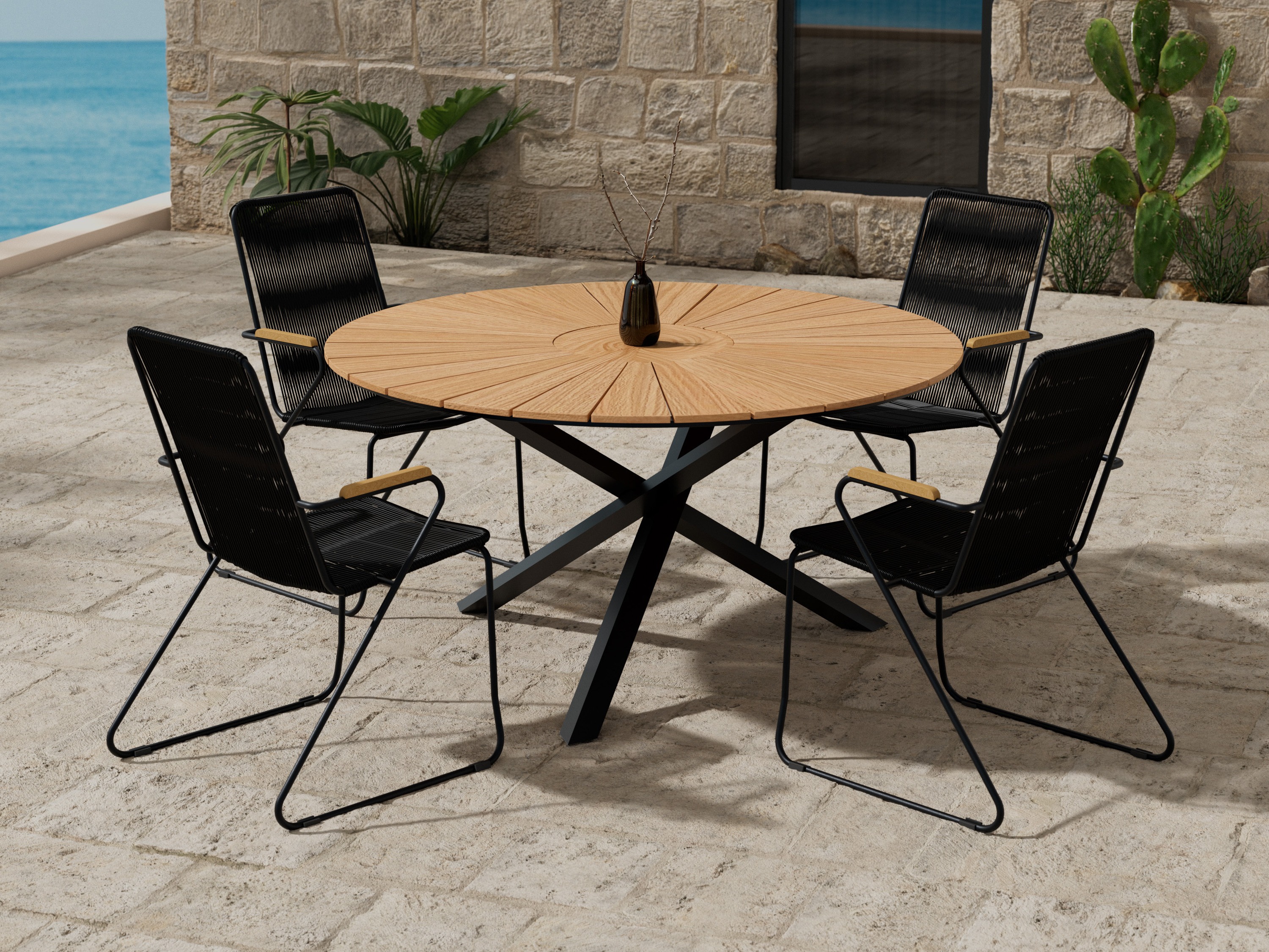 Laua ja toolide komplekt Dallas 5272