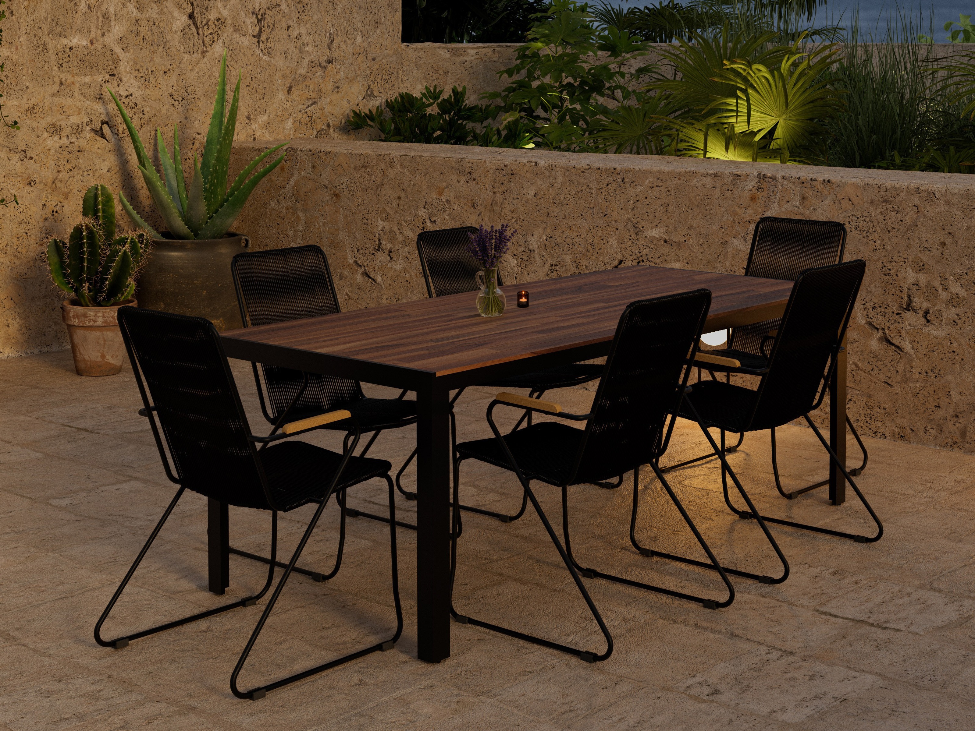 Laua ja toolide komplekt Dallas 5273