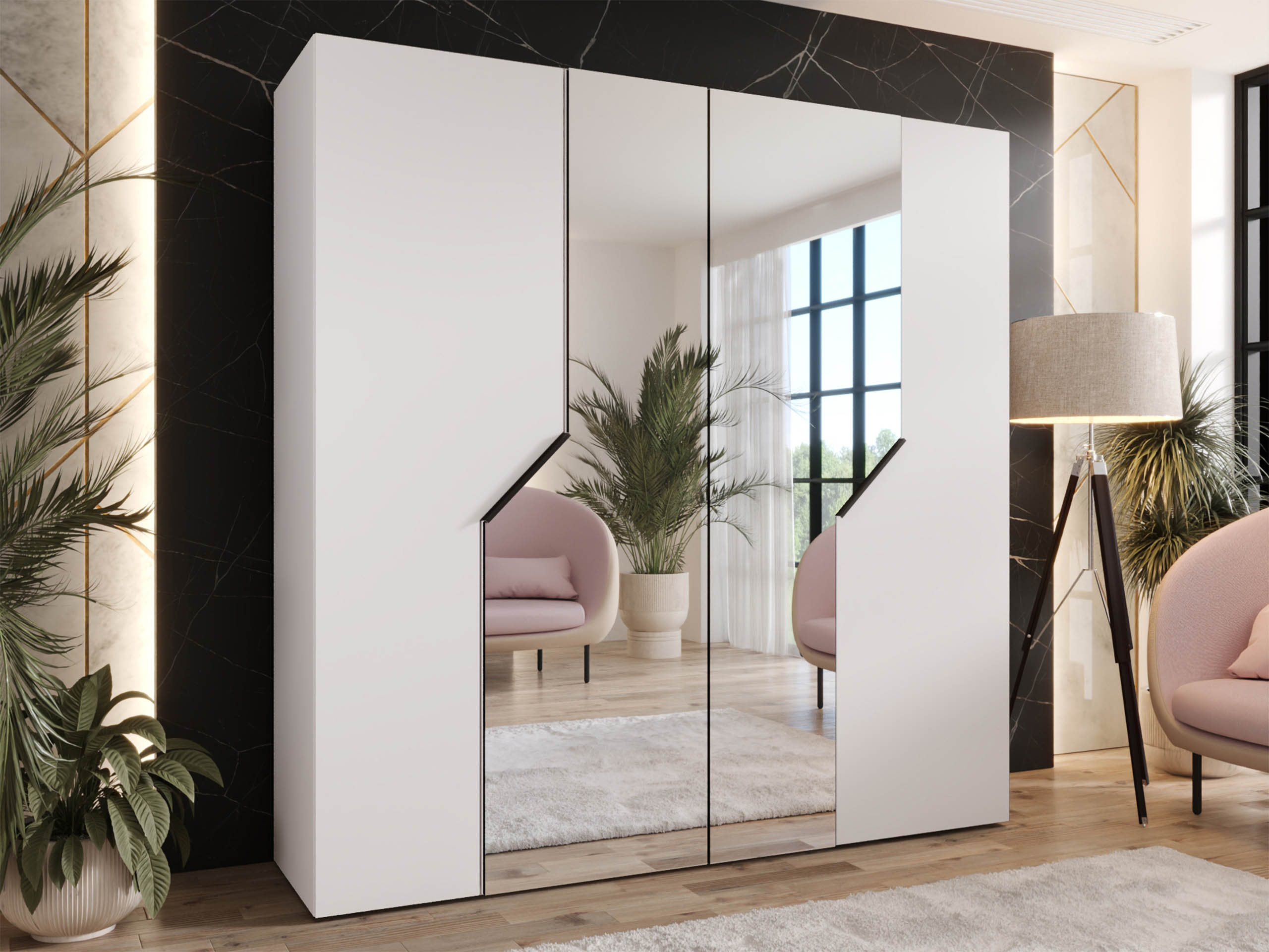 Riidekapp Hartford 598 (Valge)