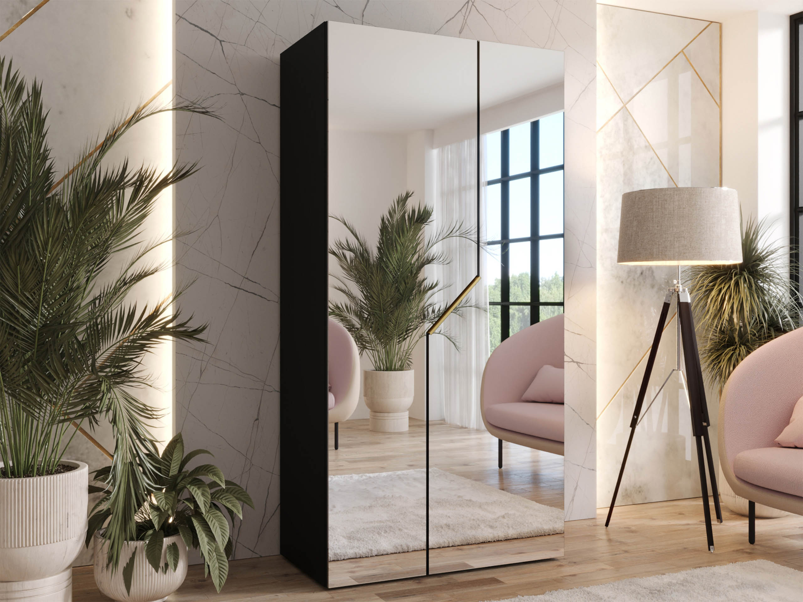 Riidekapp Hartford 600 (Must)