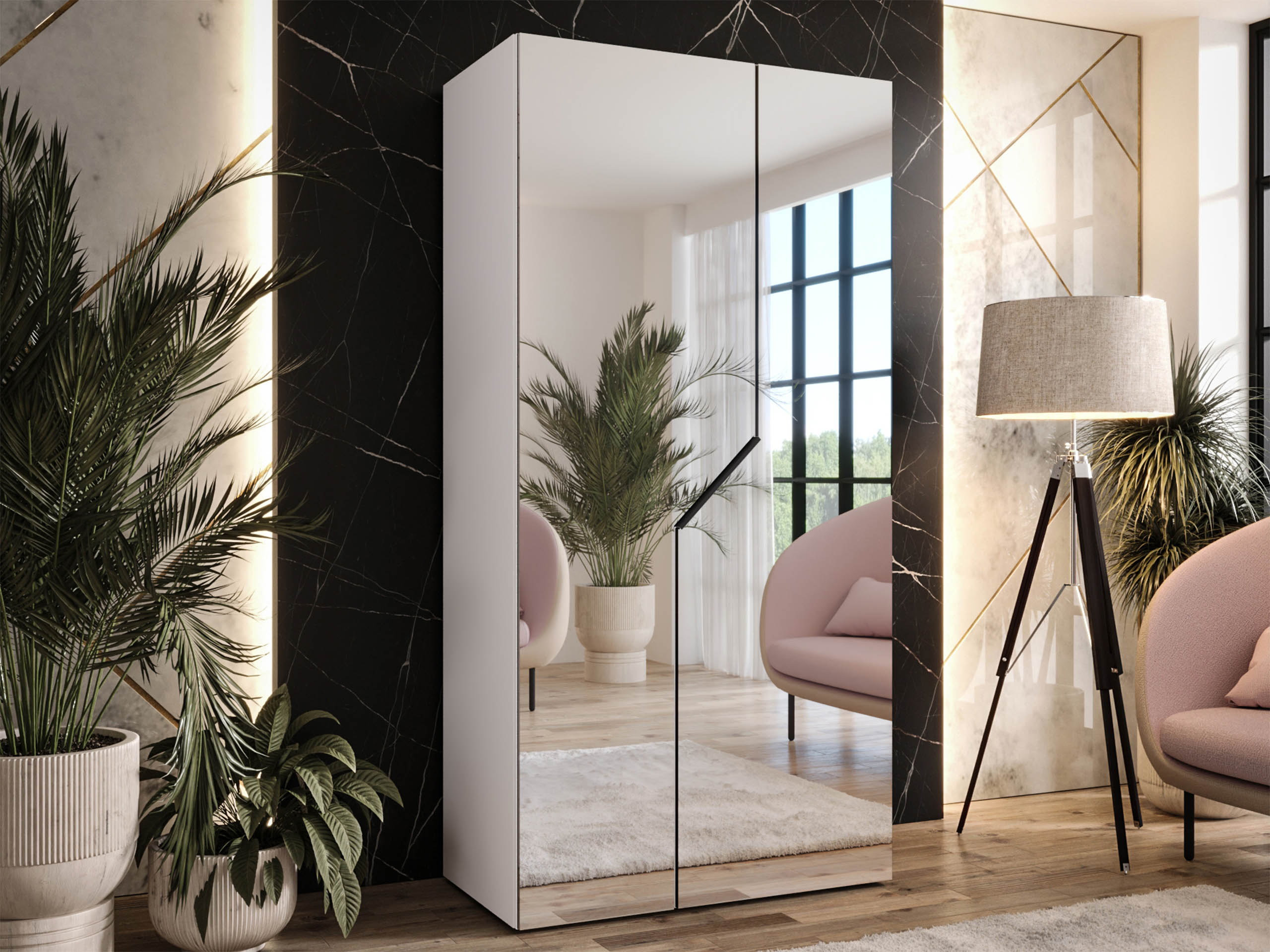 Riidekapp Hartford 600 (Valge)