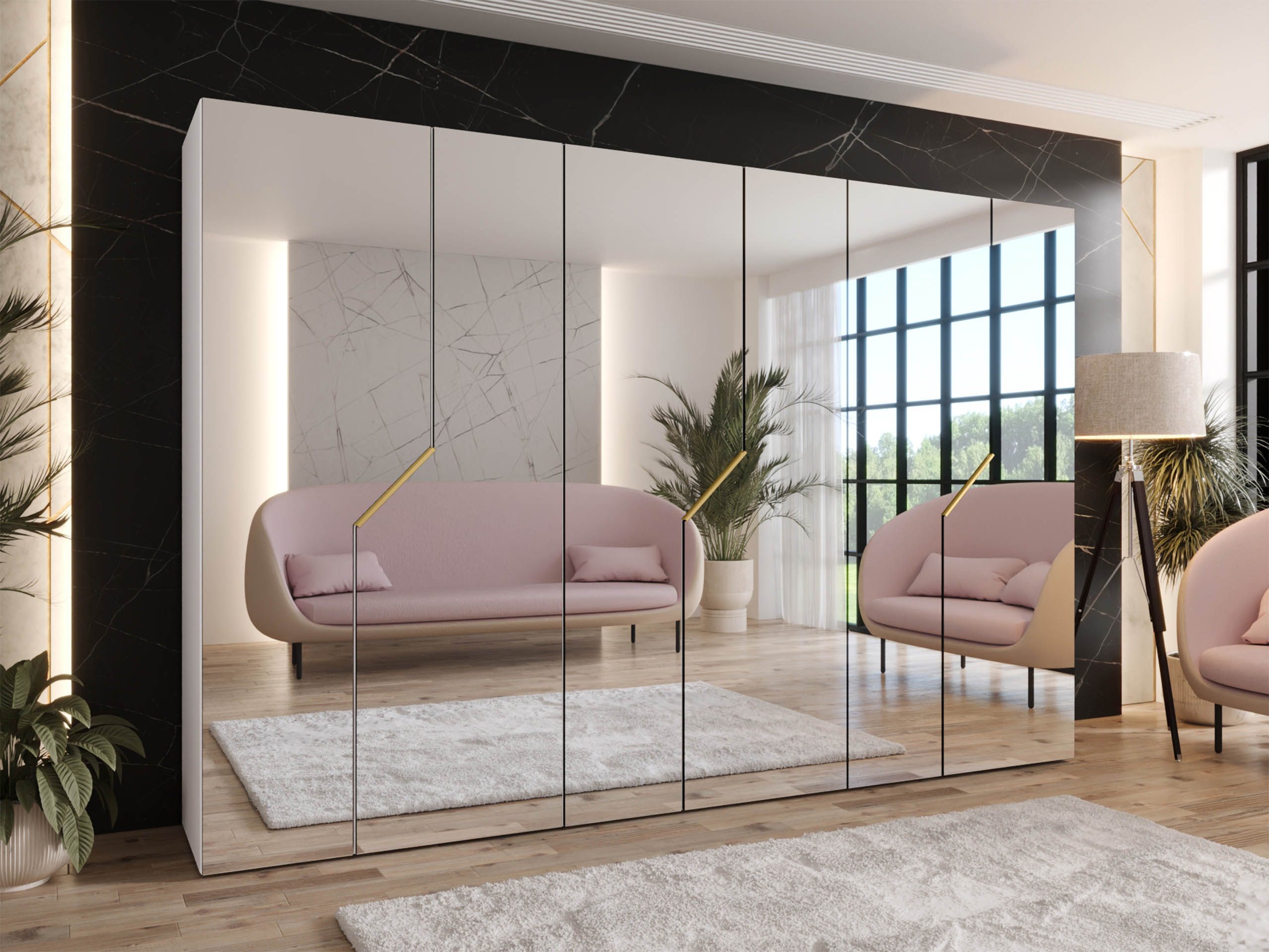 Riidekapp Hartford 602 (Valge)