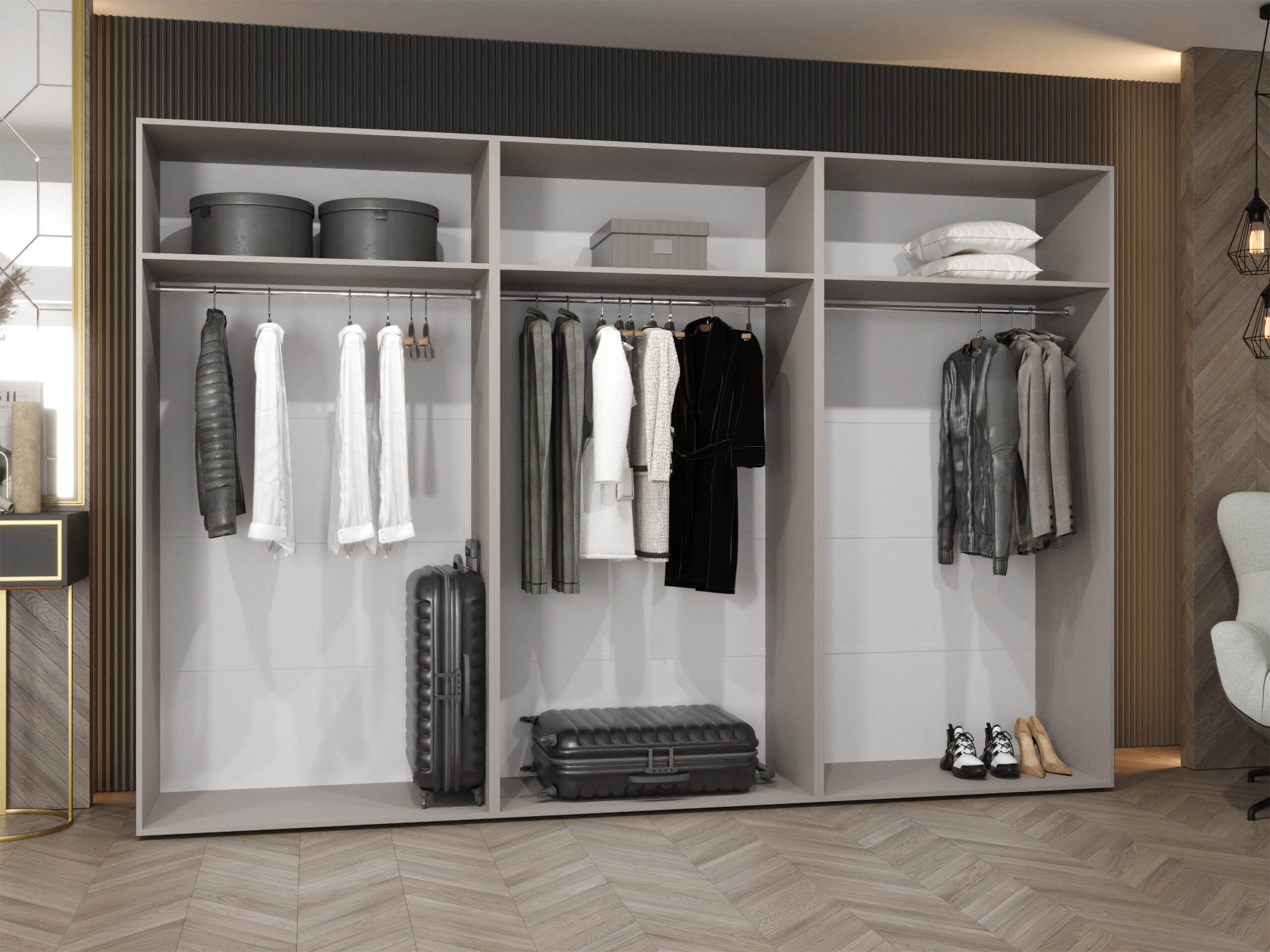 Riidekapp Hartford 602 (Valge)