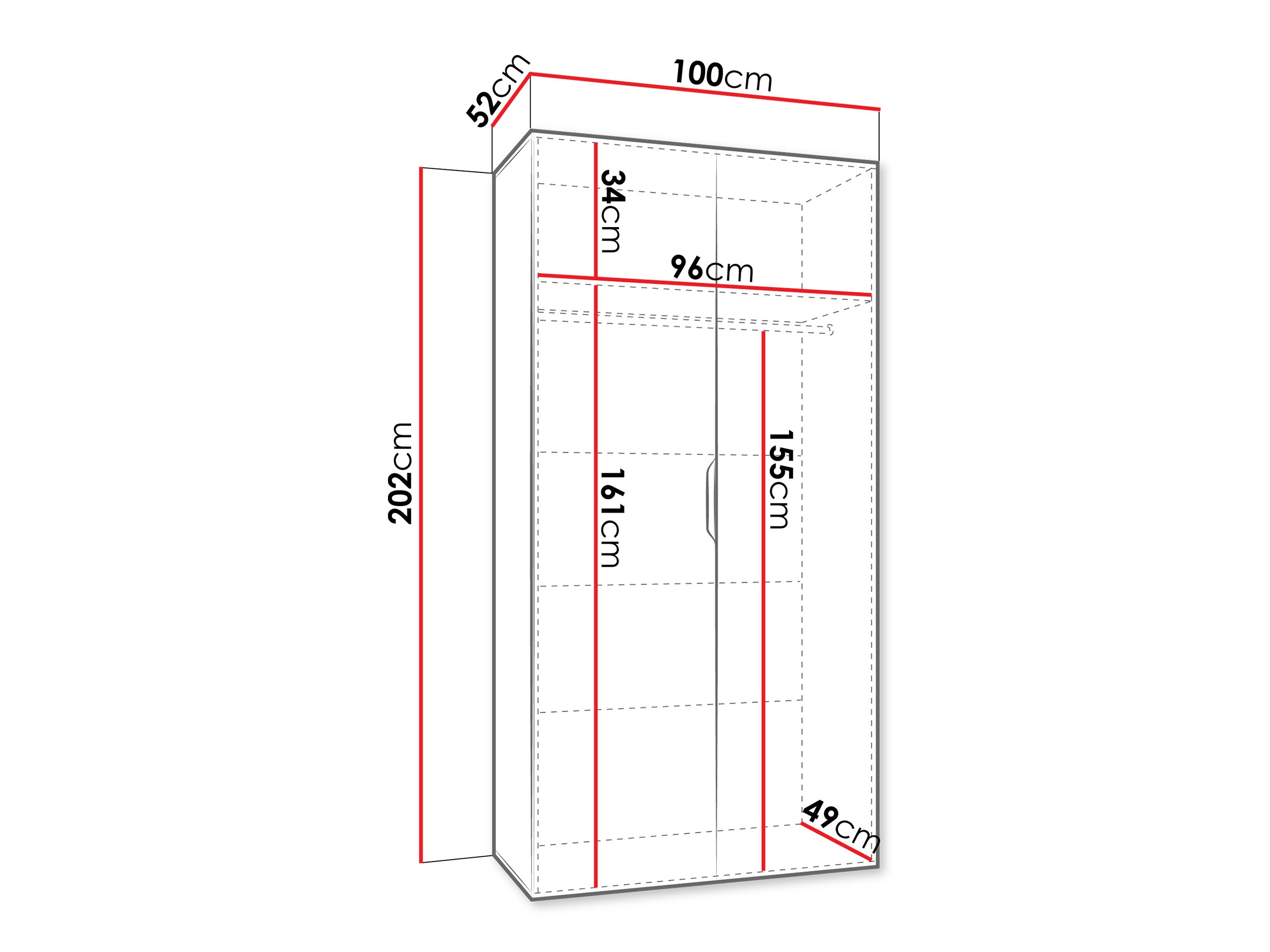 Riidekapp Hartford 603 (Kašmiir)